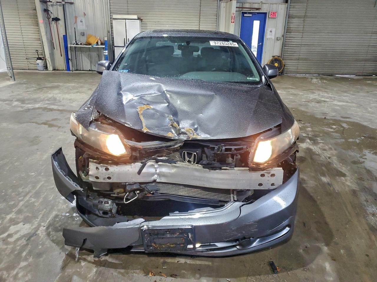 2012 Honda Civic Ex Gray vin: 2HGFB2F8XCH306654
