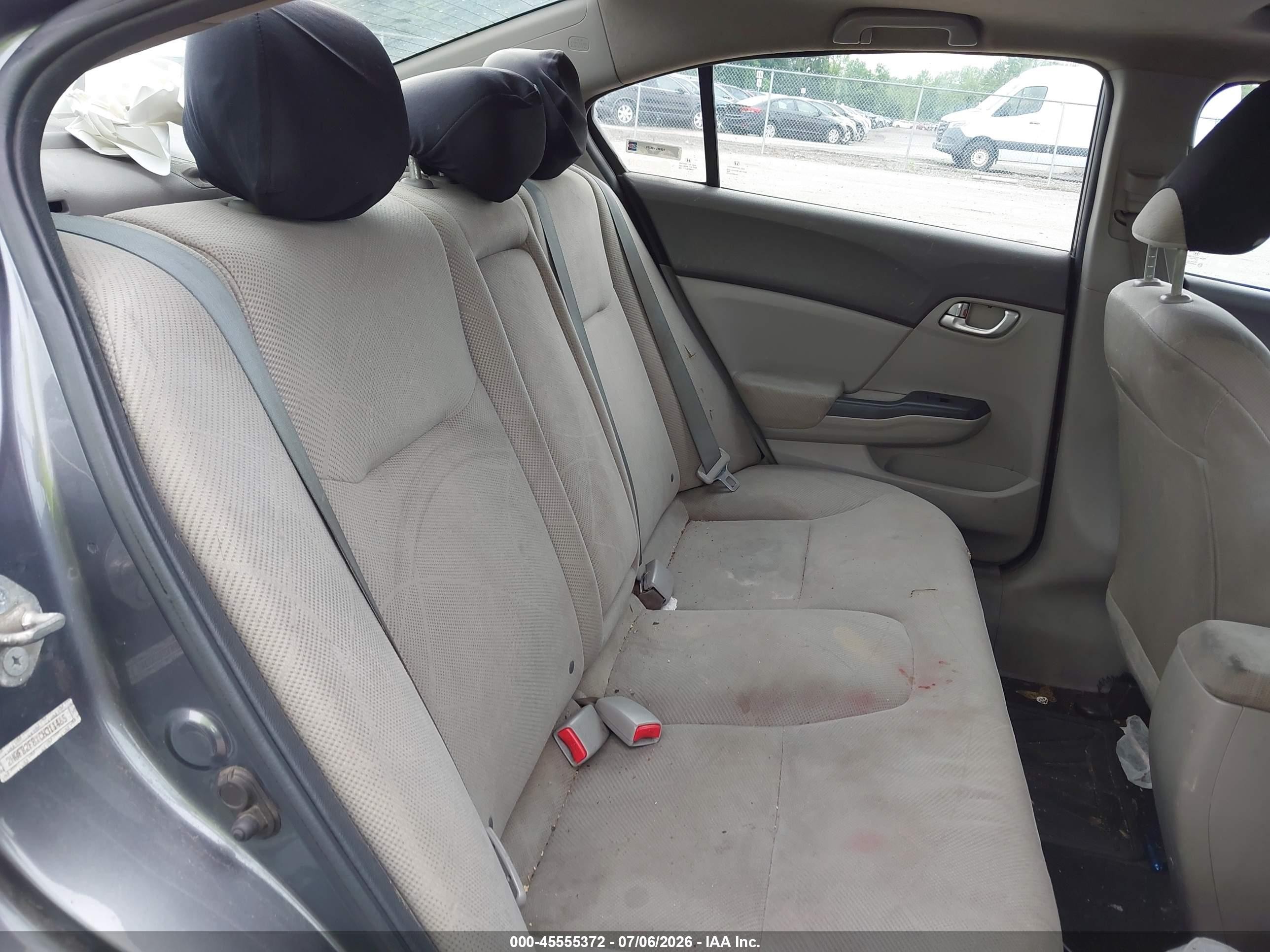 2012 Honda Civic Ex Серый vin: 2HGFB2F8XCH311465