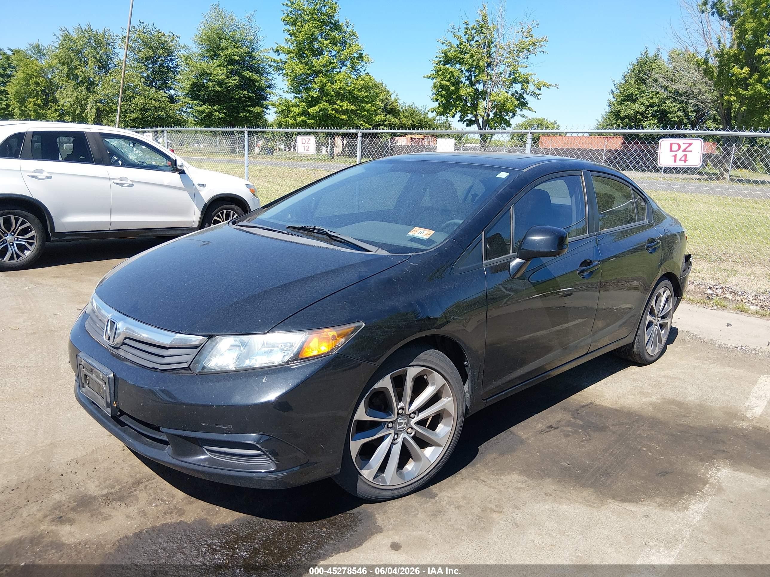 2012 Honda Civic Ex Black vin: 2HGFB2F8XCH329917