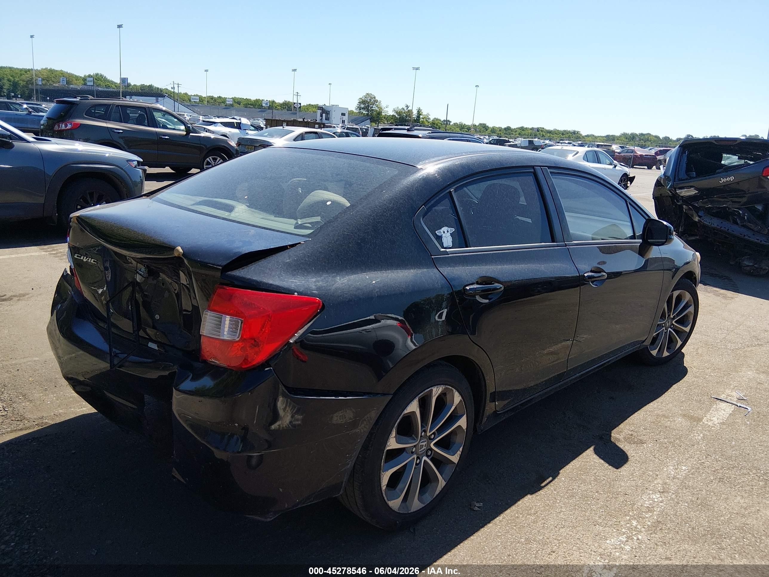 2012 Honda Civic Ex Black vin: 2HGFB2F8XCH329917