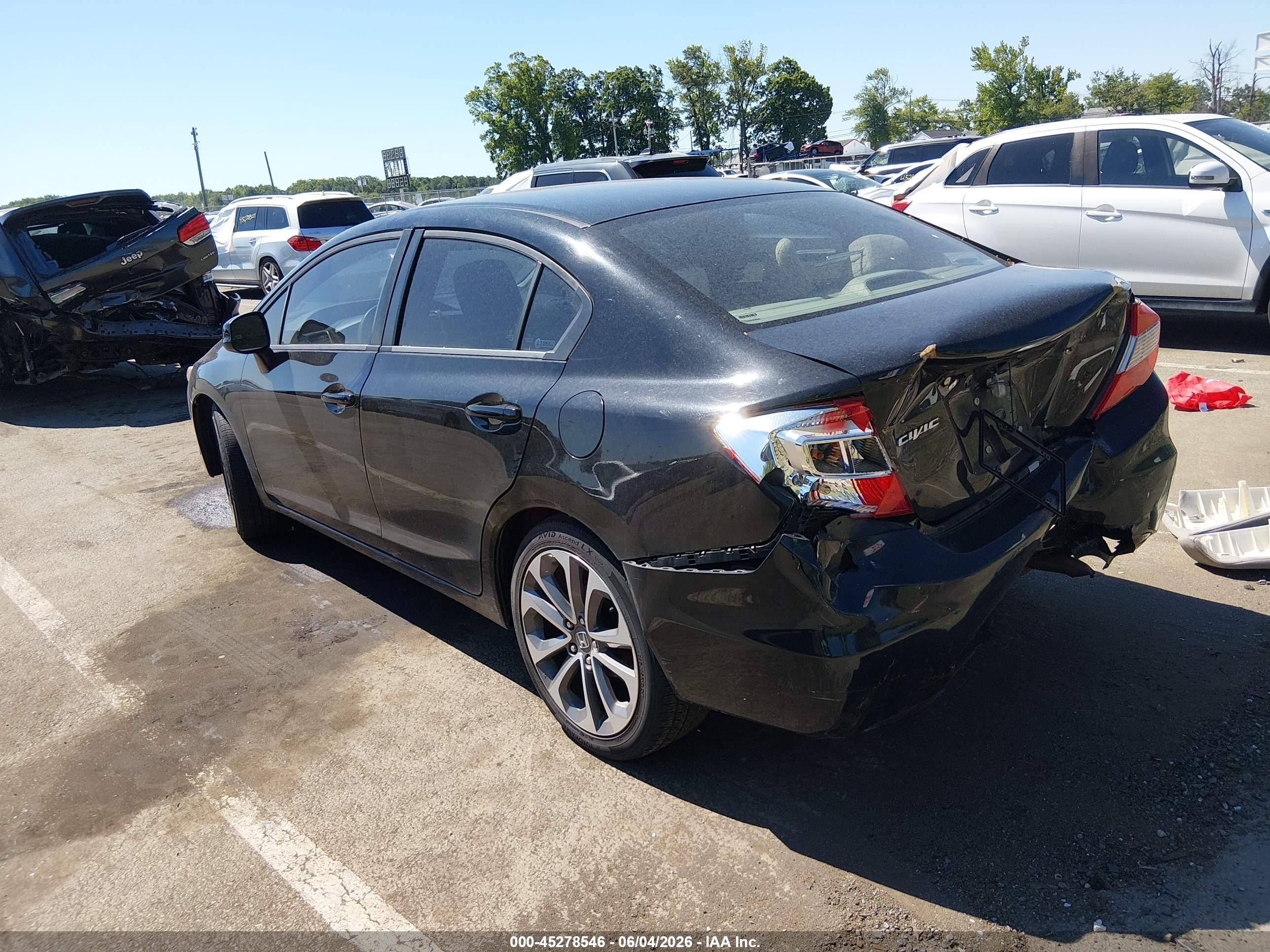 2012 Honda Civic Ex Black vin: 2HGFB2F8XCH329917