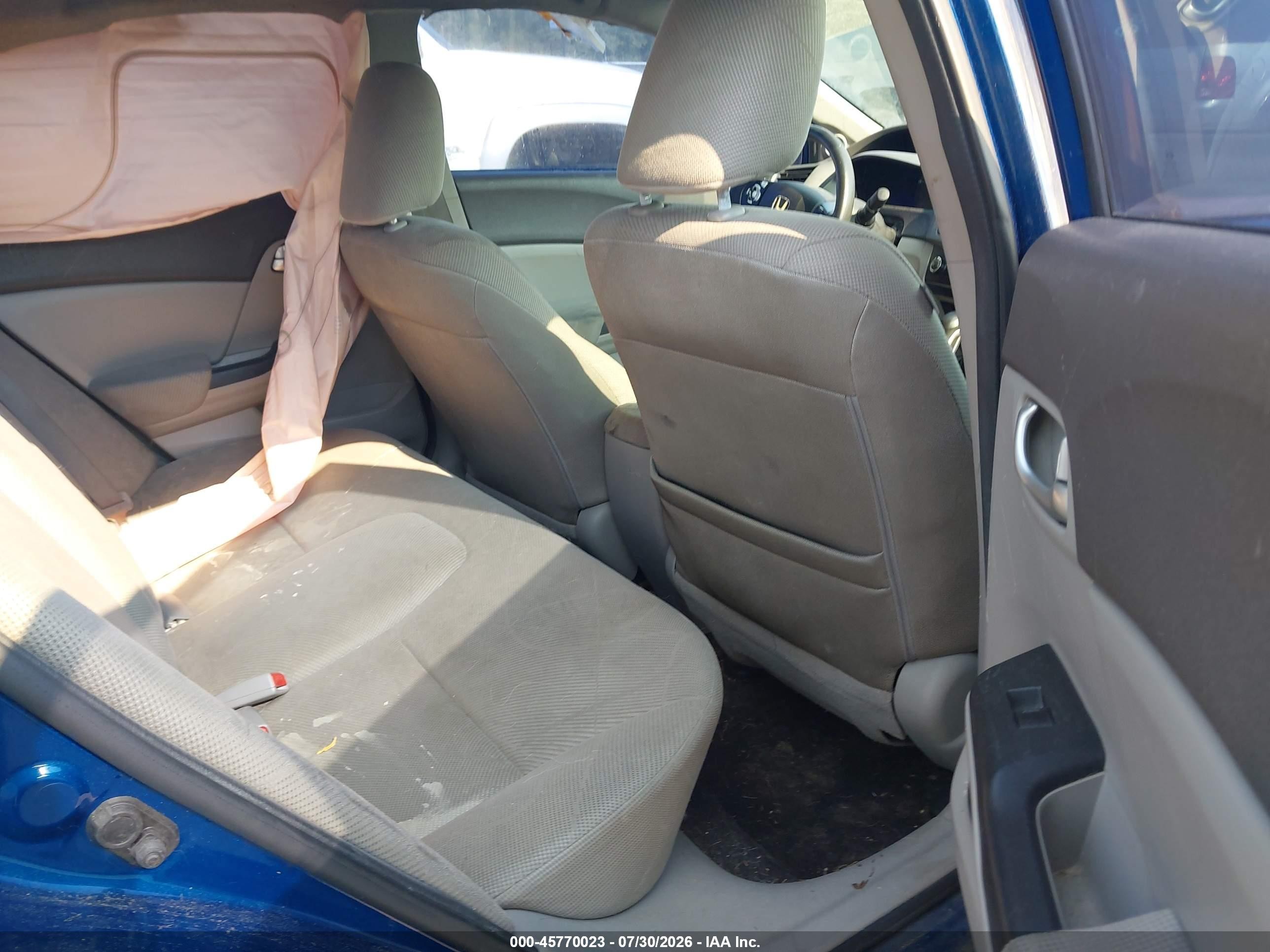 2012 Honda Civic Ex Blue vin: 2HGFB2F8XCH512749