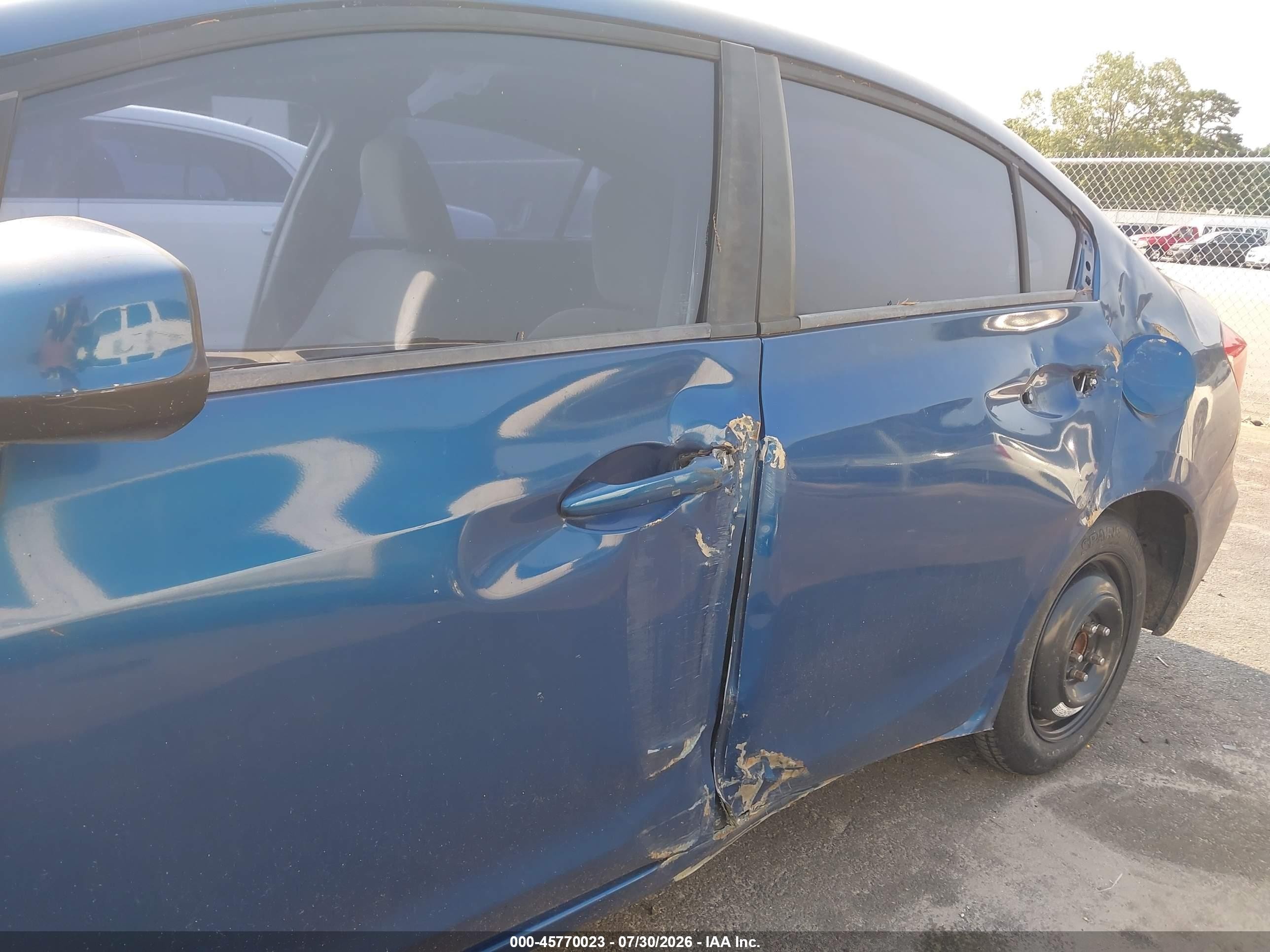 2012 Honda Civic Ex Blue vin: 2HGFB2F8XCH512749