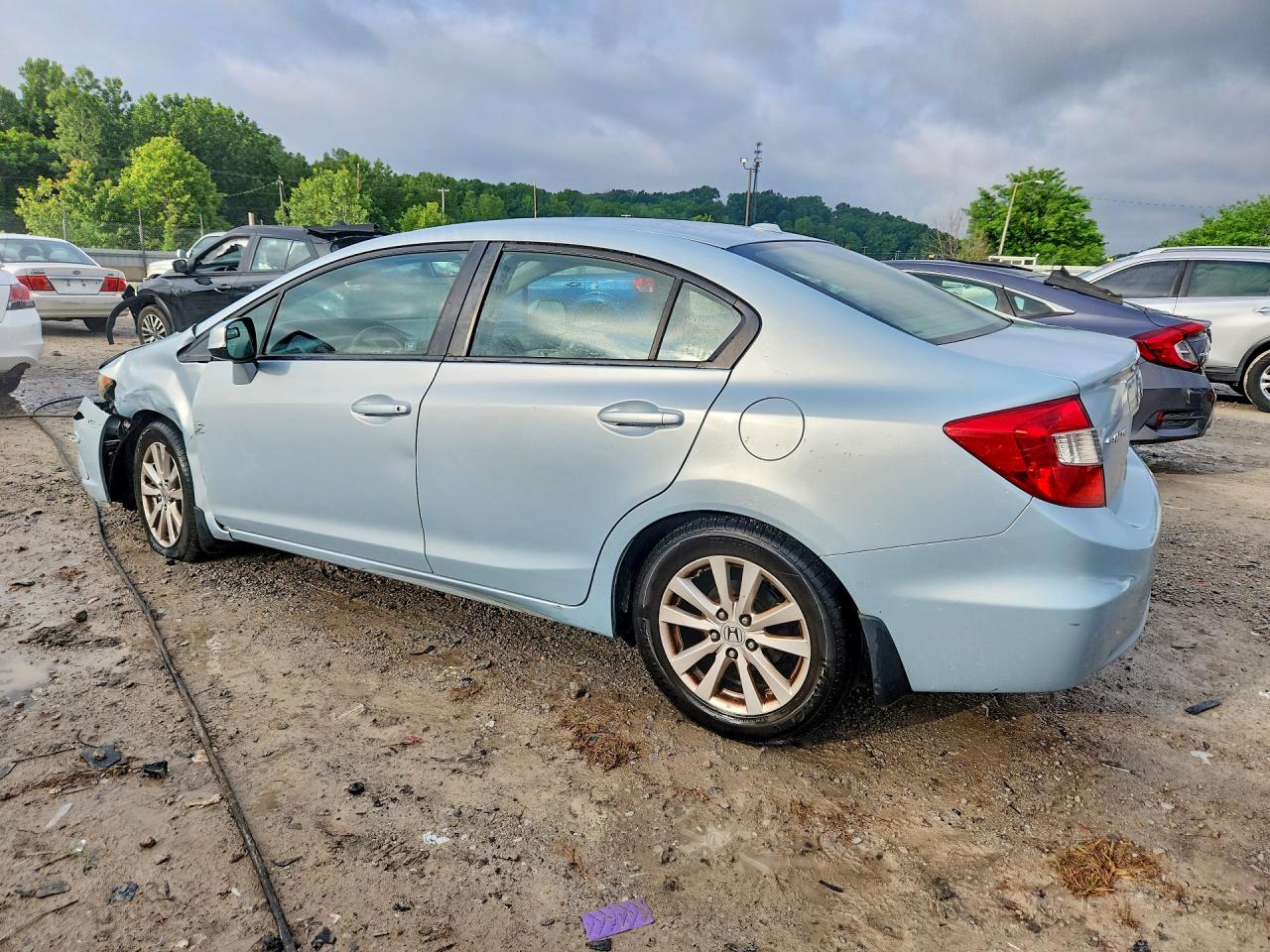 2012 Honda Civic Ex Blue vin: 2HGFB2F8XCH512895