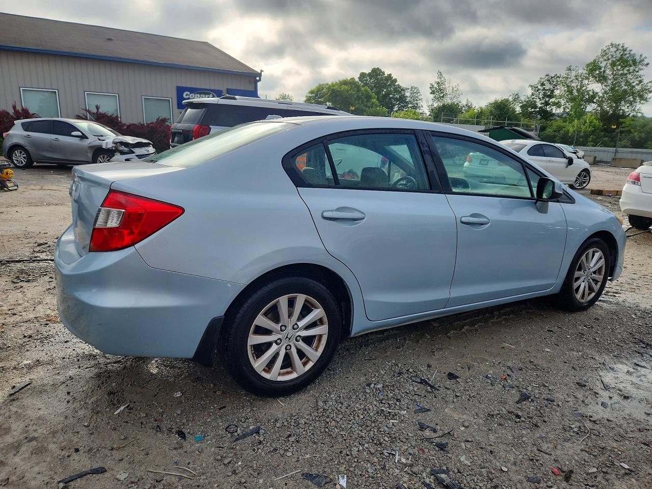 2012 Honda Civic Ex Blue vin: 2HGFB2F8XCH512895