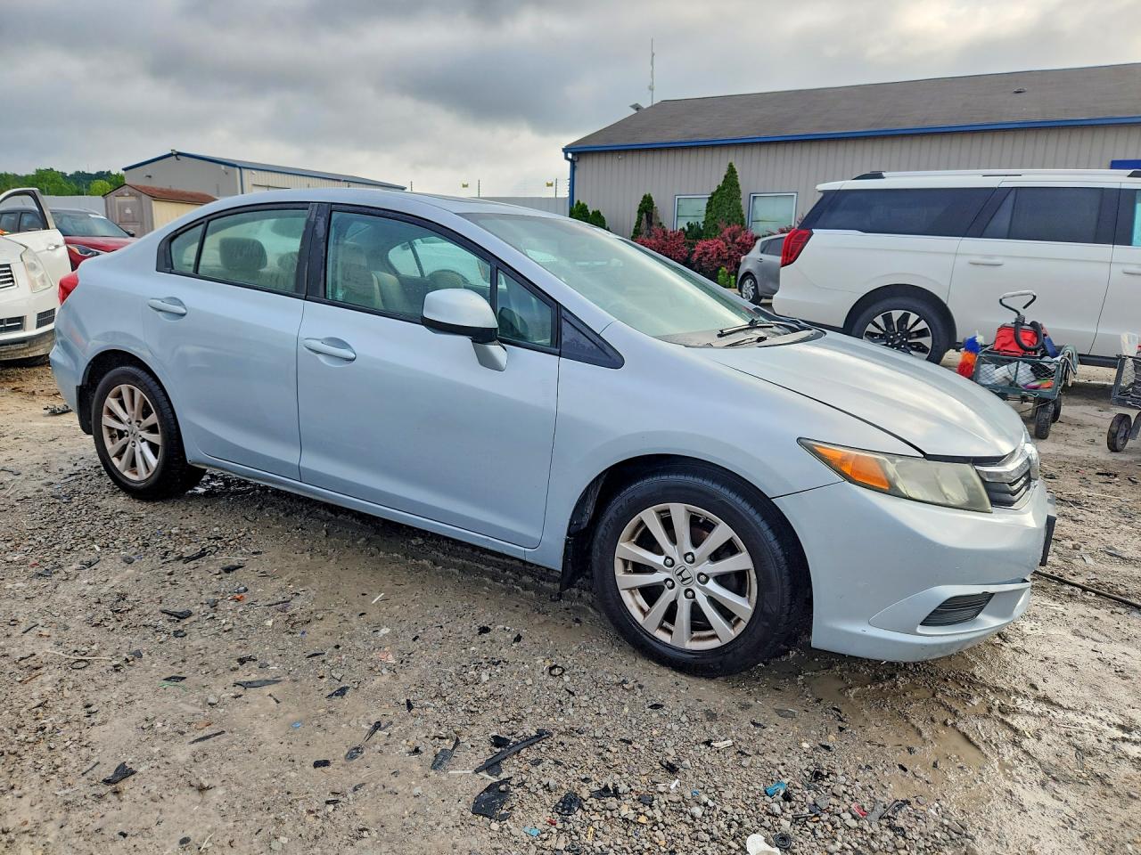2012 Honda Civic Ex Blue vin: 2HGFB2F8XCH512895