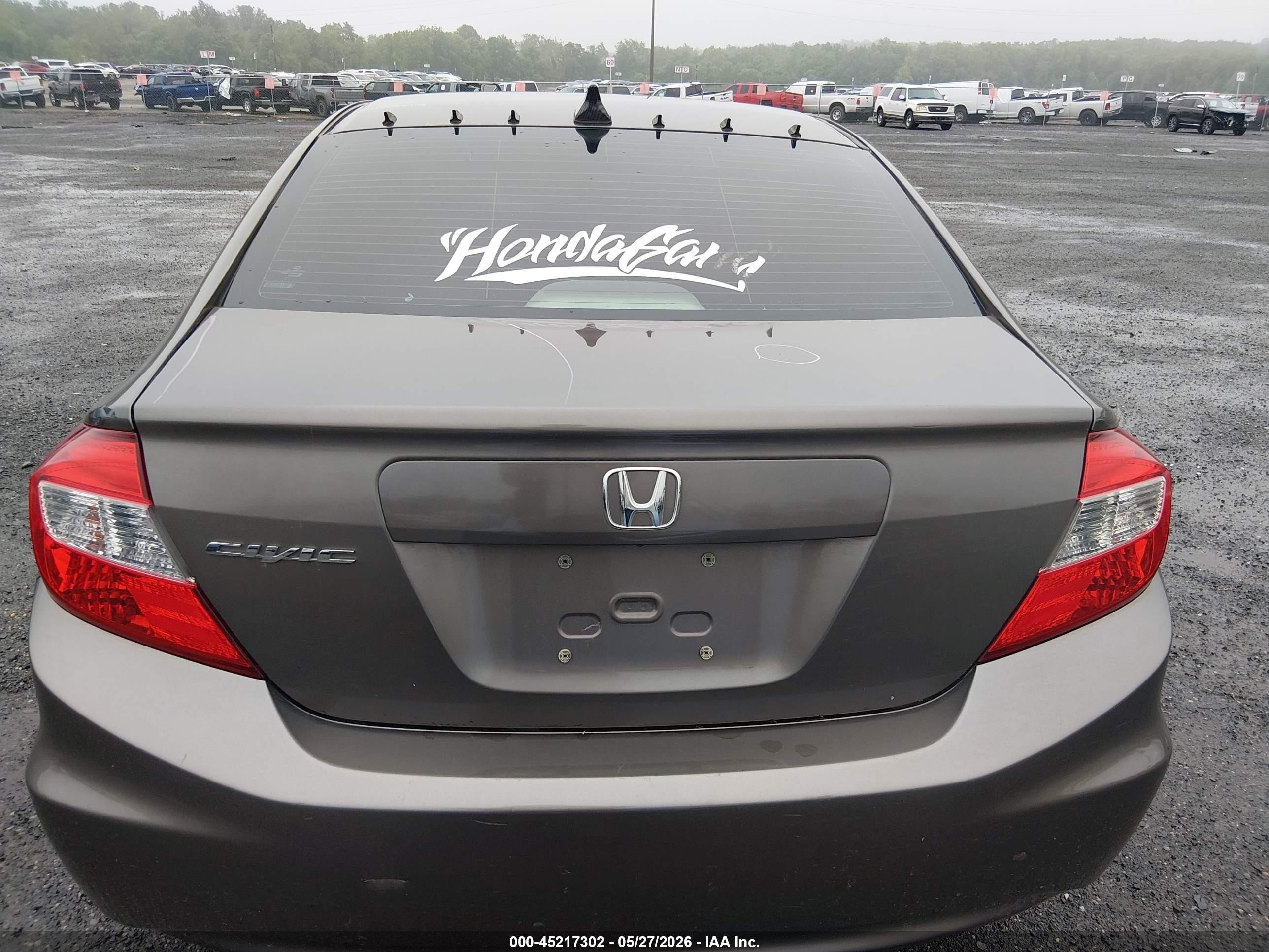 2012 Honda Civic Ex Brown vin: 2HGFB2F8XCH527722
