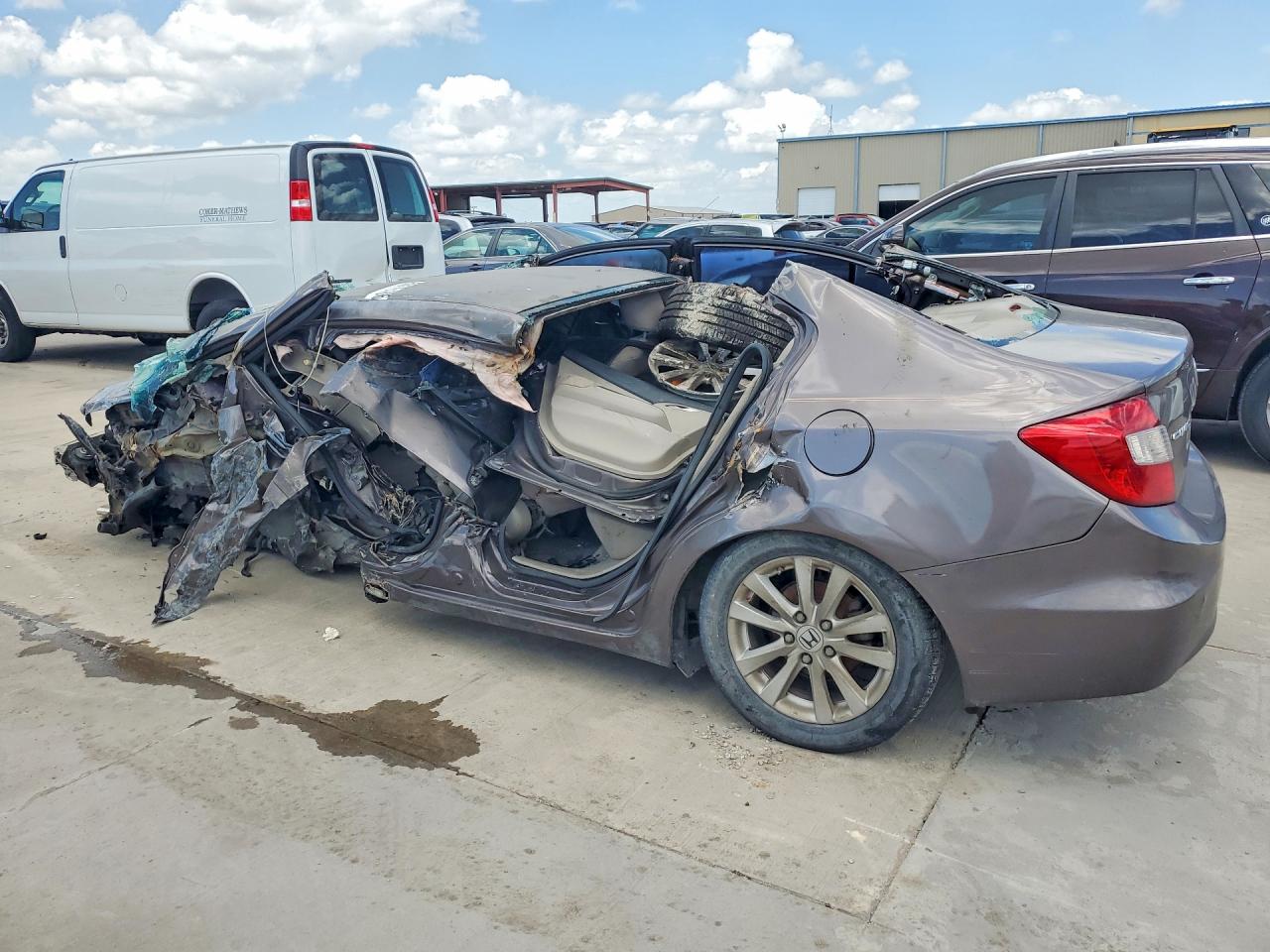 2012 Honda Civic Ex Silver vin: 2HGFB2F8XCH534945
