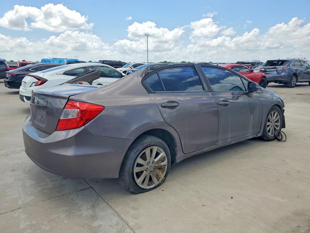 2012 Honda Civic Ex Silver vin: 2HGFB2F8XCH534945