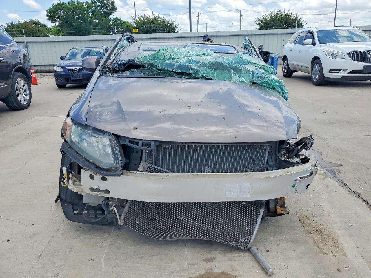 2012 Honda Civic Ex Silver vin: 2HGFB2F8XCH534945