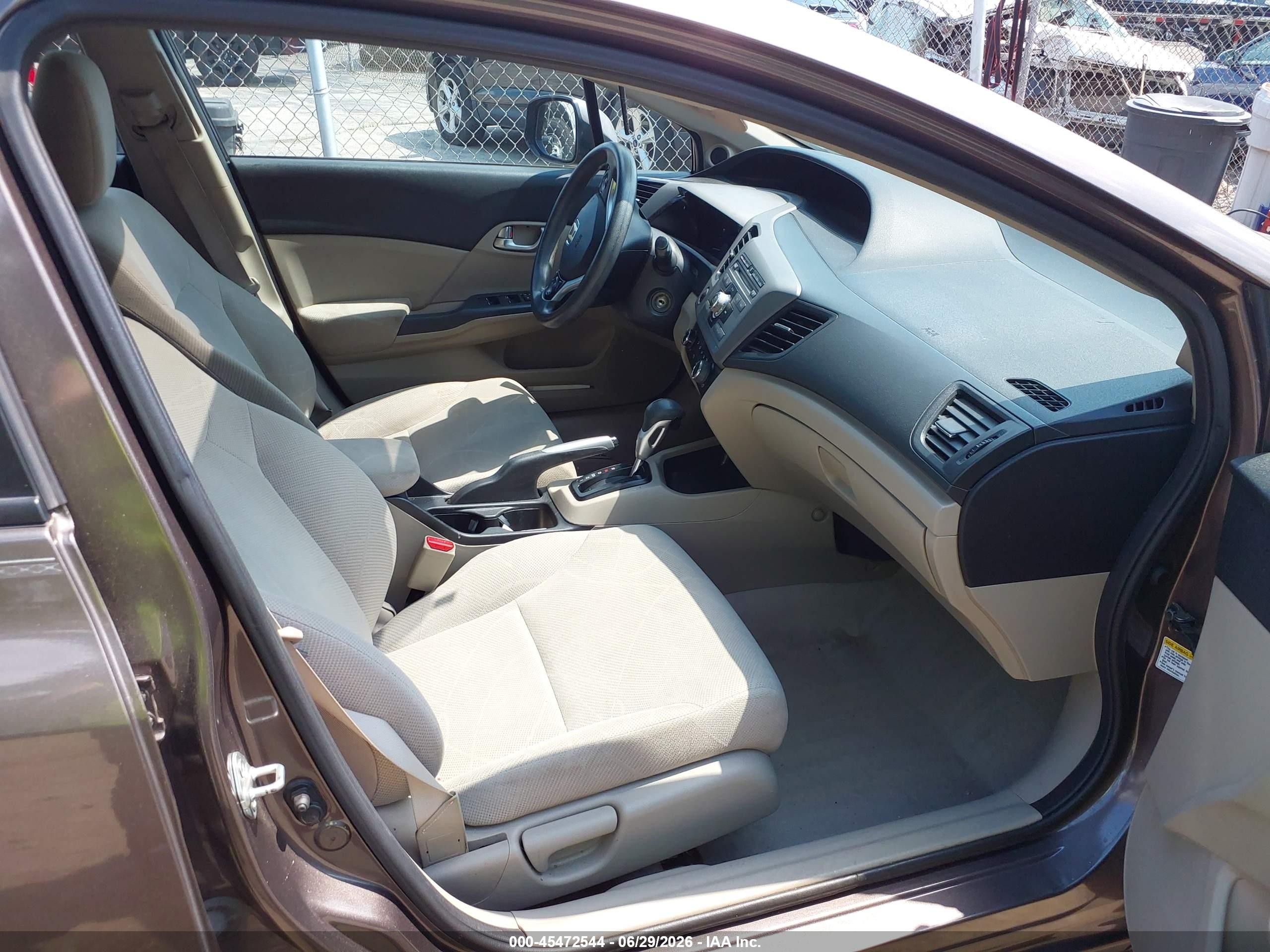2012 Honda Civic Ex Gray vin: 2HGFB2F8XCH548232