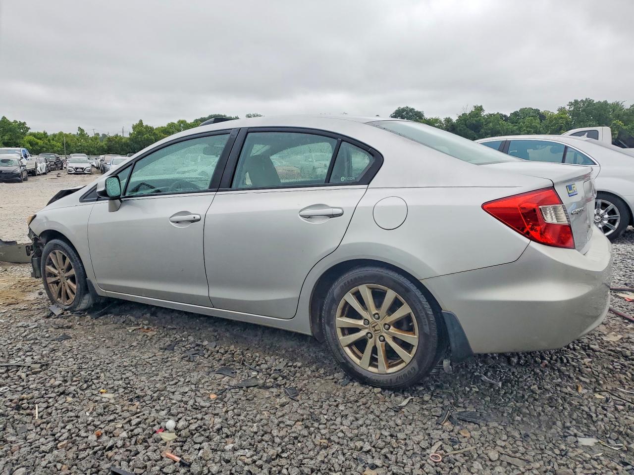 2012 Honda Civic Ex Silver vin: 2HGFB2F8XCH568139