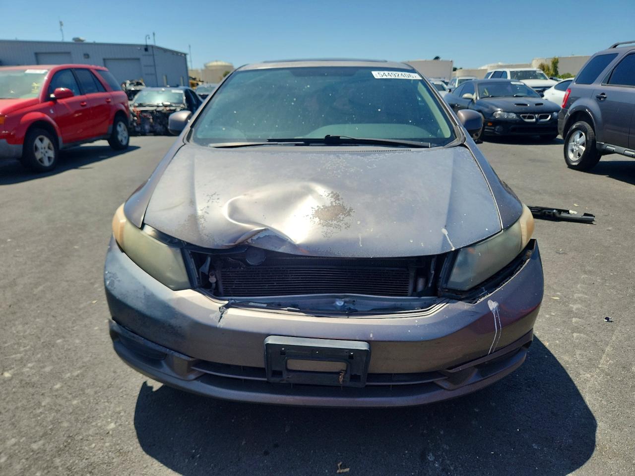 2012 Honda Civic Ex Коричневый vin: 2HGFB2F8XCH588035