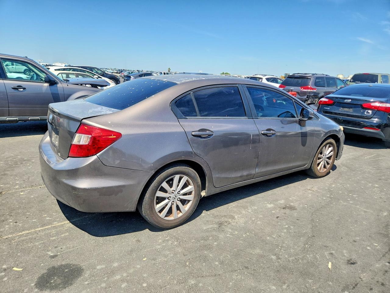 2012 Honda Civic Ex Коричневый vin: 2HGFB2F8XCH588035