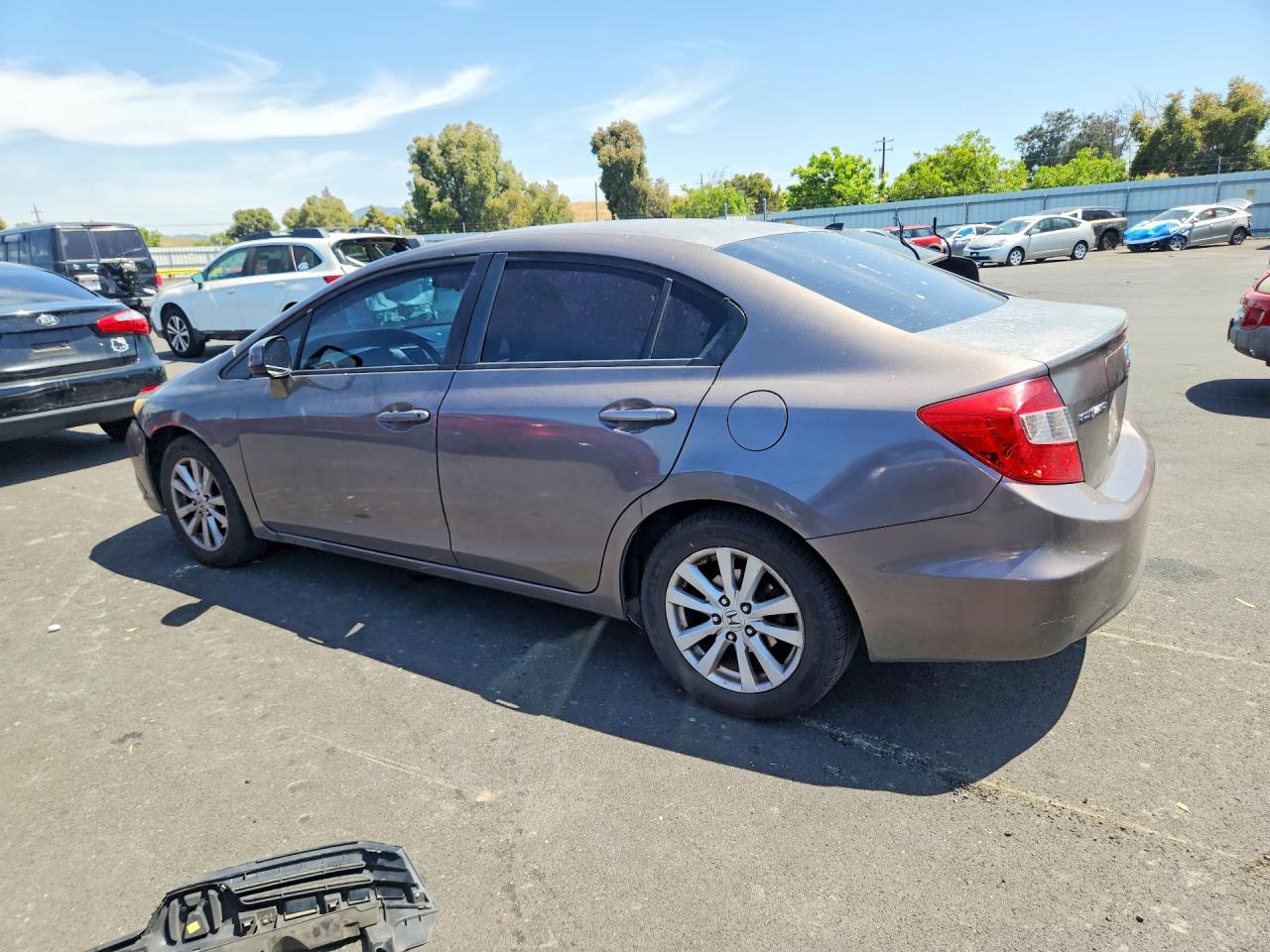 2012 Honda Civic Ex Коричневый vin: 2HGFB2F8XCH588035
