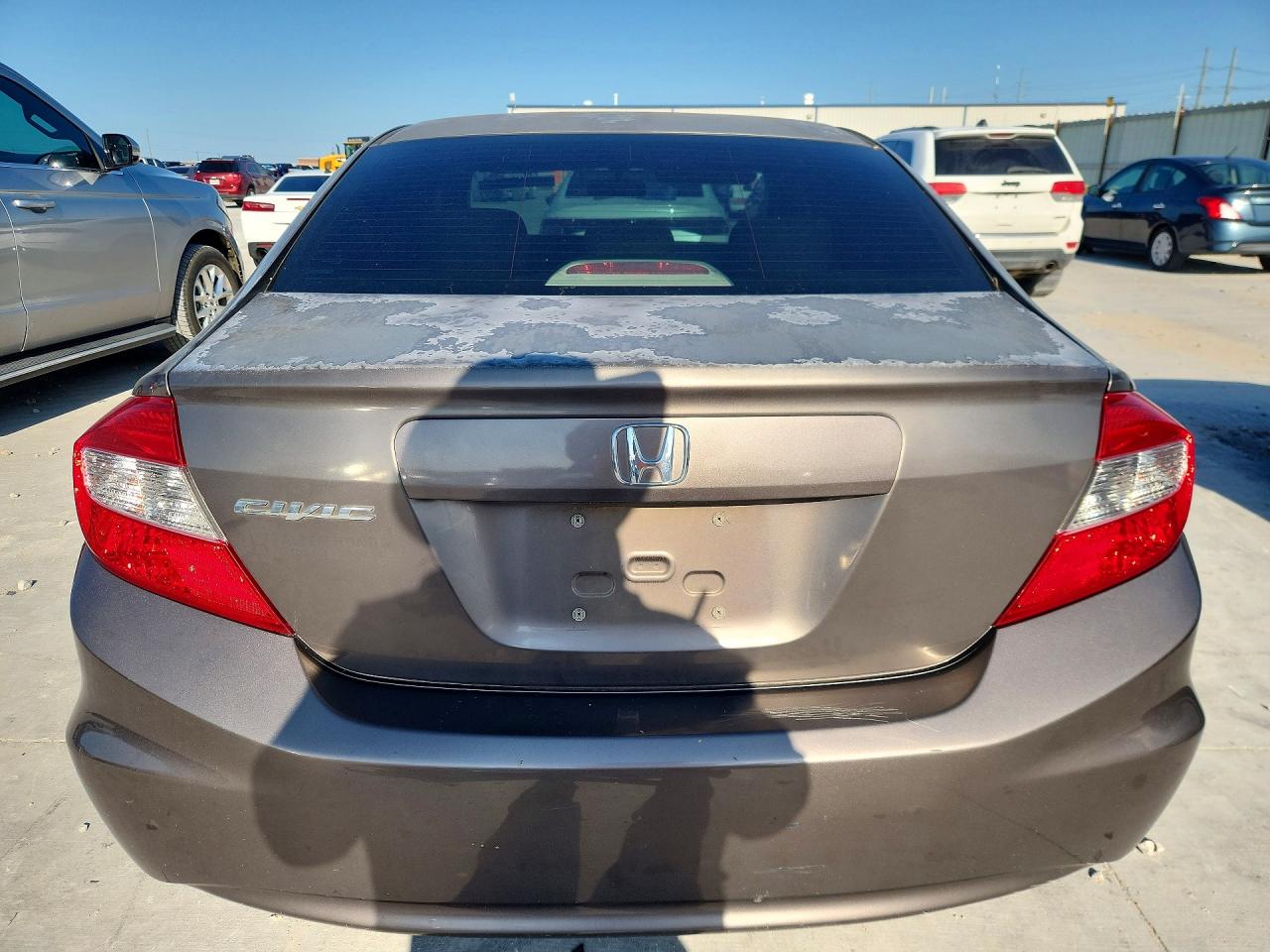 2012 Honda Civic Ex Gray vin: 2HGFB2F8XCH594434
