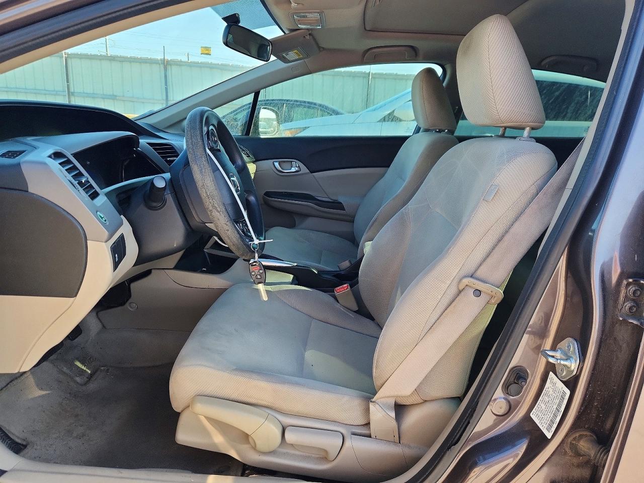 2012 Honda Civic Ex Gray vin: 2HGFB2F8XCH594434