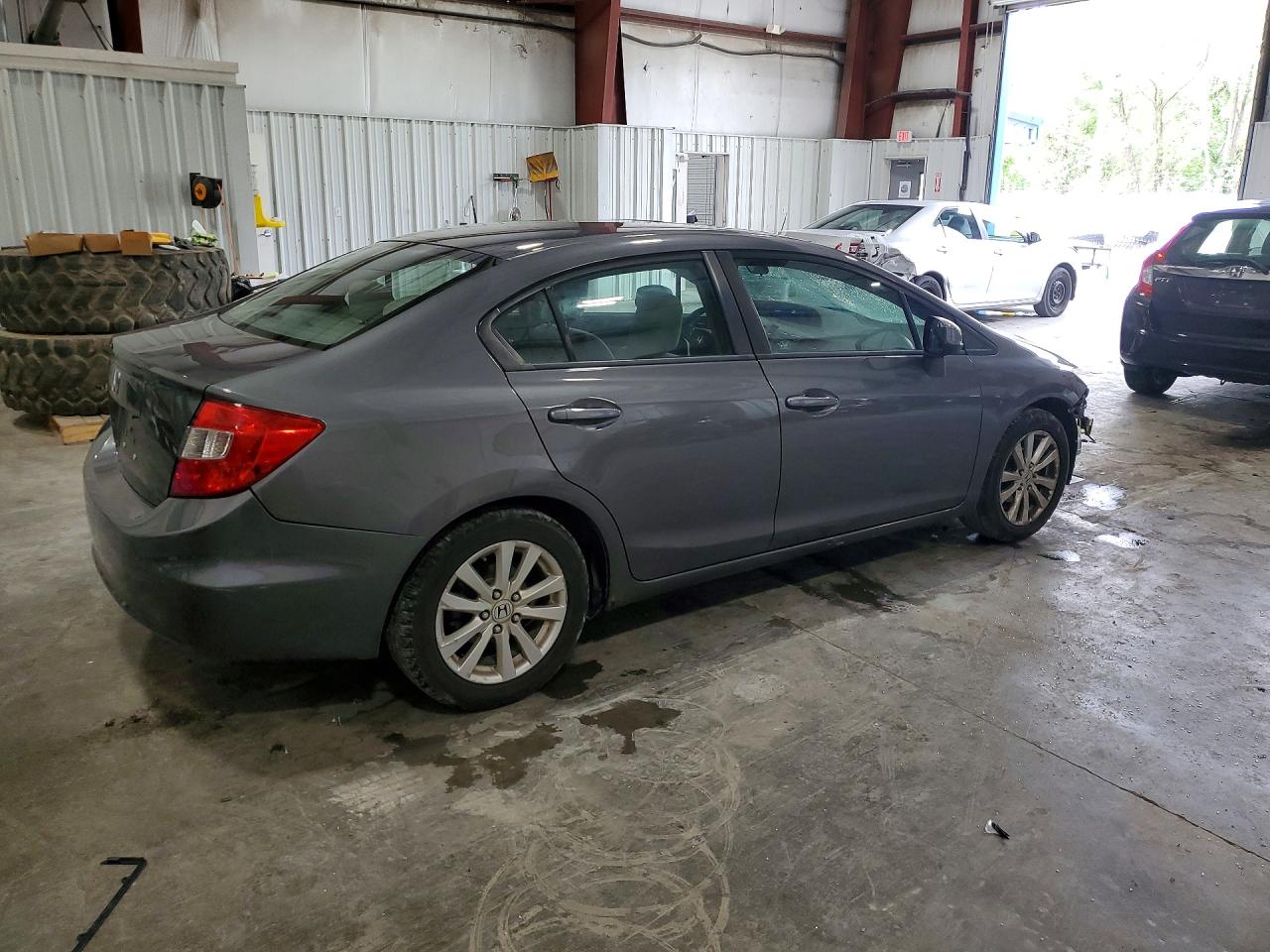 2012 Honda Civic Ex Gray vin: 2HGFB2F8XCH610261