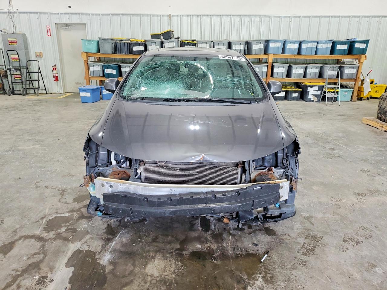 2012 Honda Civic Ex Gray vin: 2HGFB2F8XCH610261