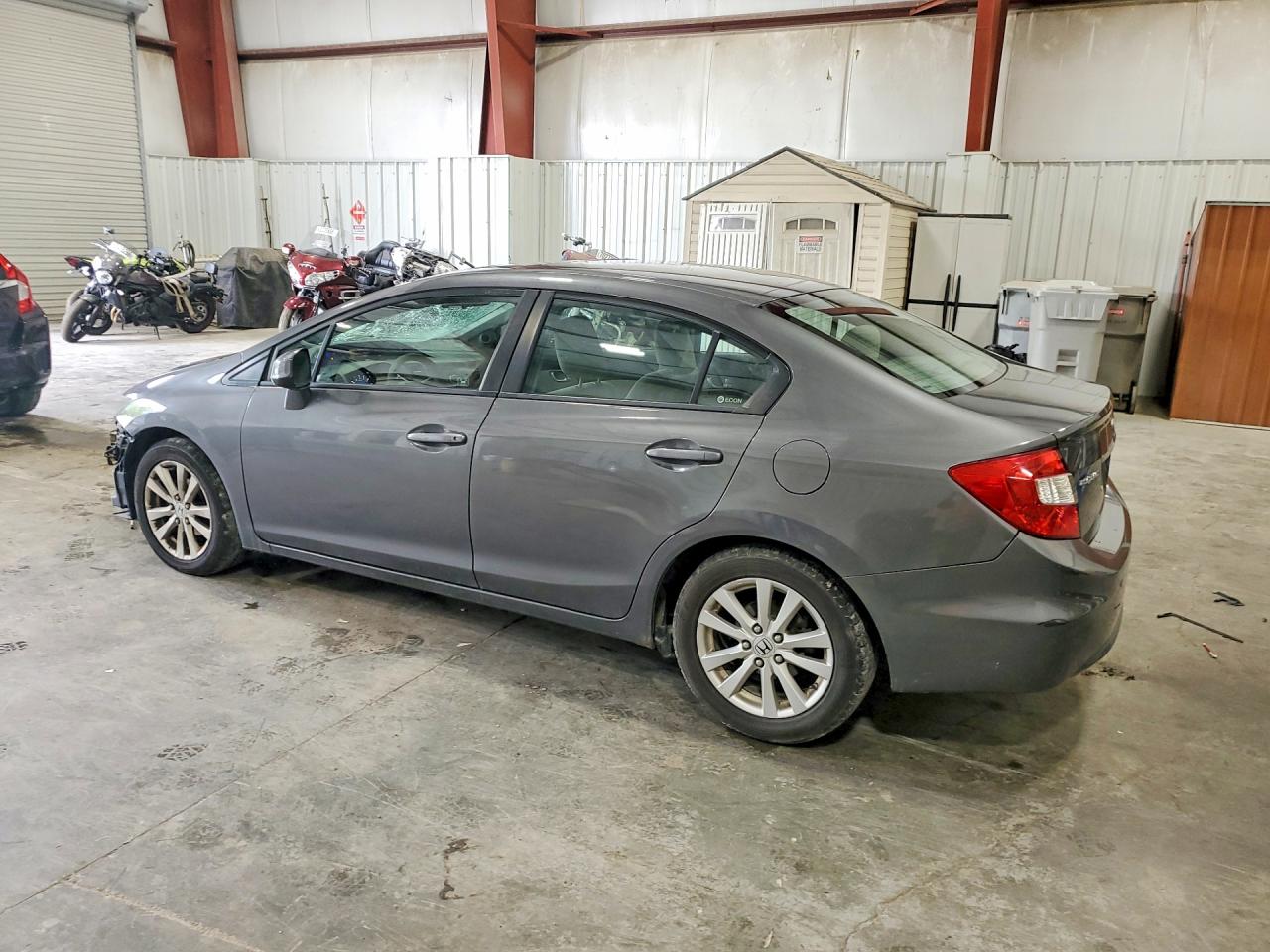 2012 Honda Civic Ex Gray vin: 2HGFB2F8XCH610261