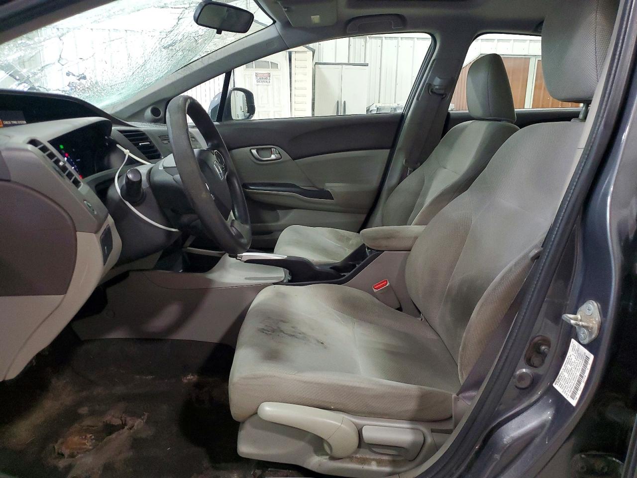 2012 Honda Civic Ex Gray vin: 2HGFB2F8XCH610261