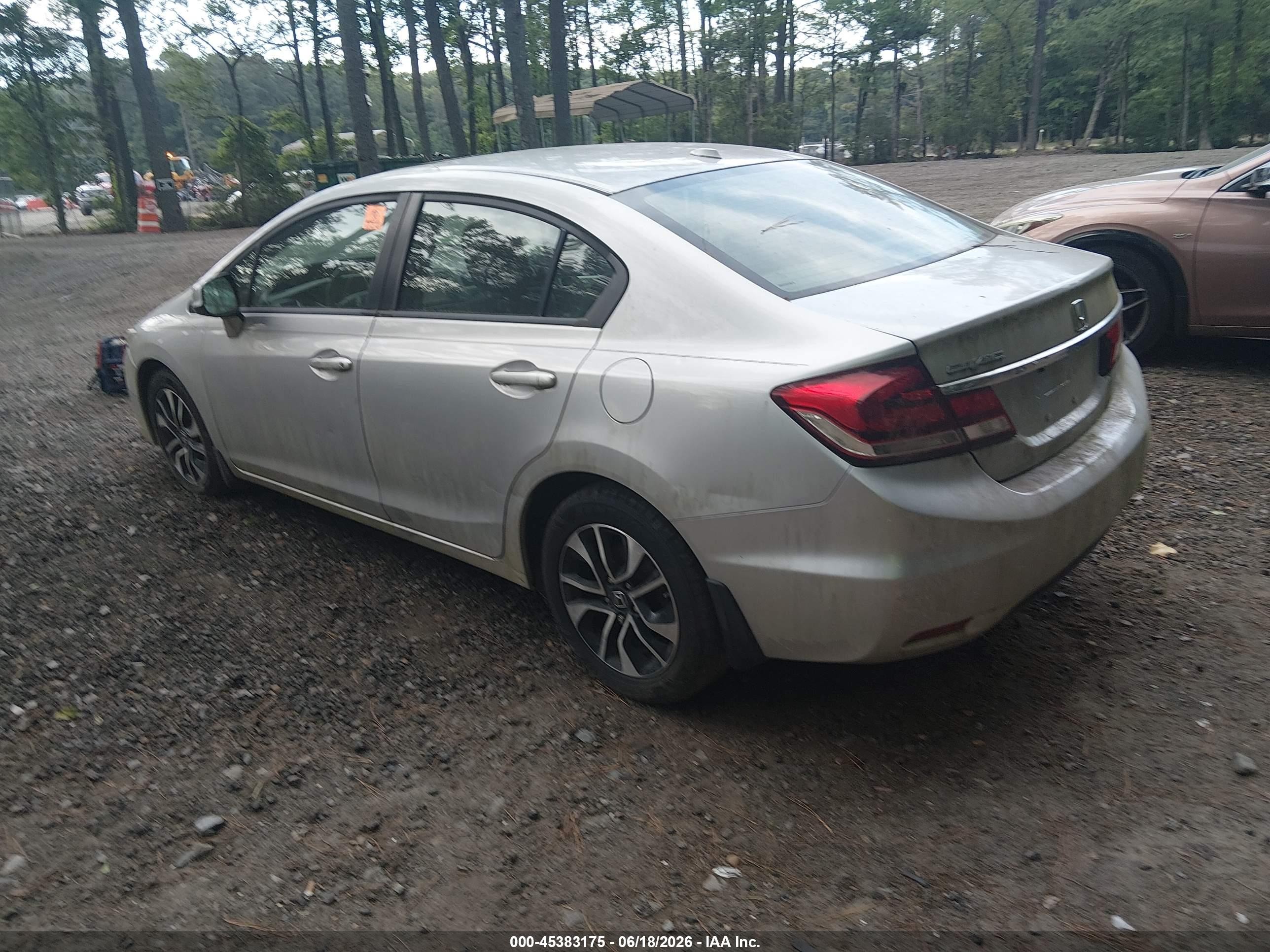 2013 Honda Civic Ex Silver vin: 2HGFB2F8XDH505995