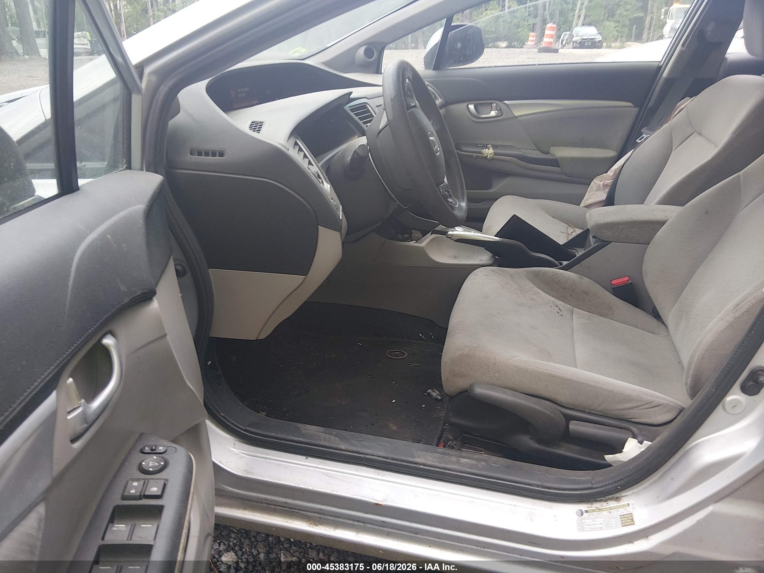 2013 Honda Civic Ex Silver vin: 2HGFB2F8XDH505995