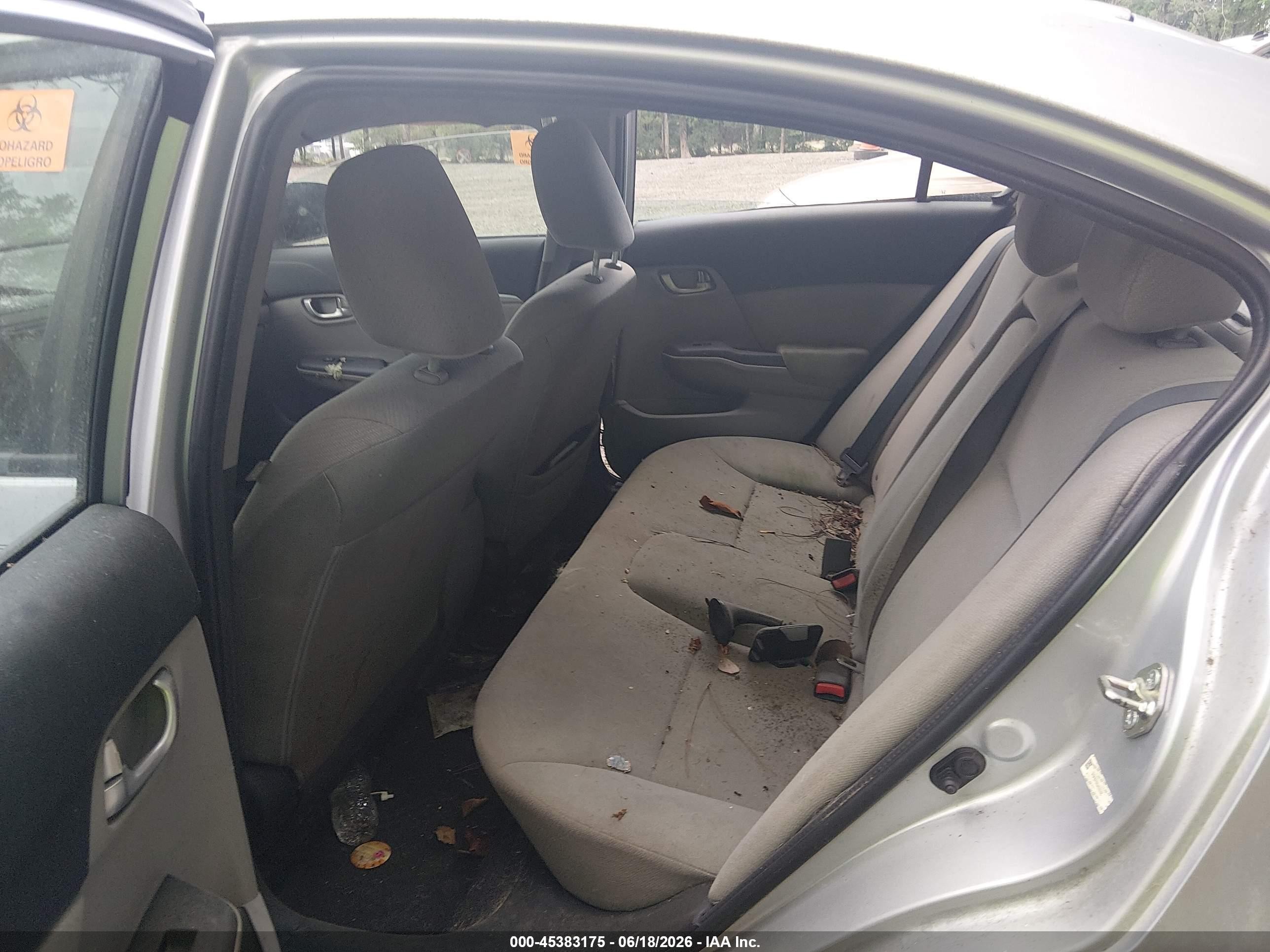 2013 Honda Civic Ex Silver vin: 2HGFB2F8XDH505995