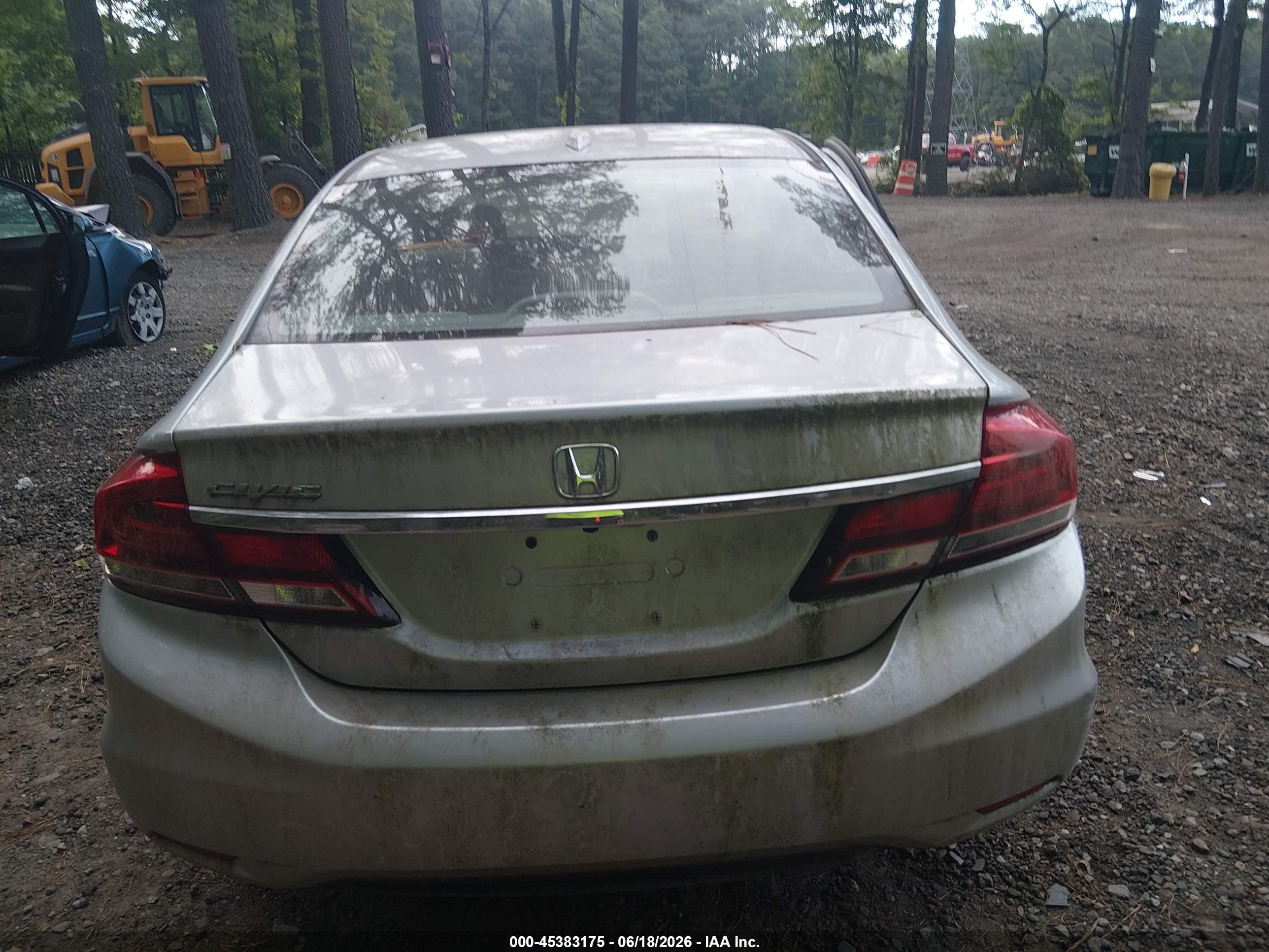 2013 Honda Civic Ex Silver vin: 2HGFB2F8XDH505995