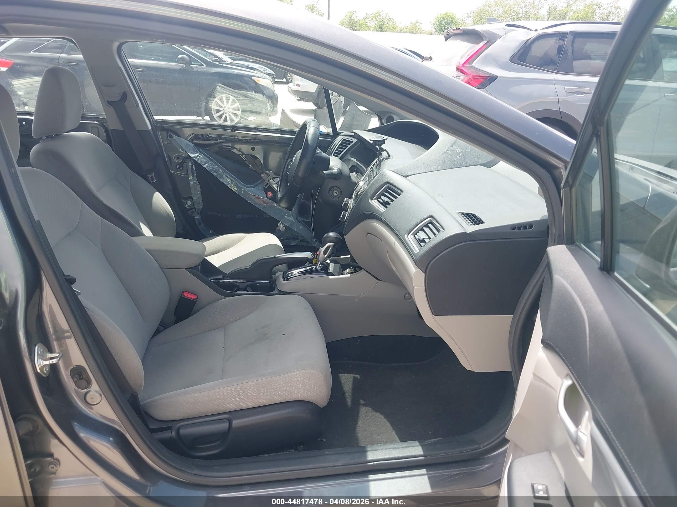 2013 Honda Civic Ex Gray vin: 2HGFB2F8XDH516933