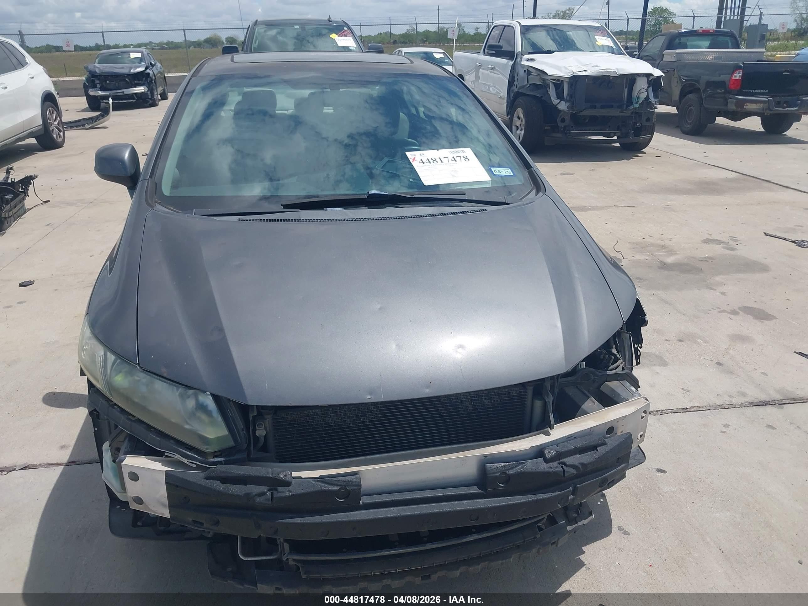 2013 Honda Civic Ex Gray vin: 2HGFB2F8XDH516933