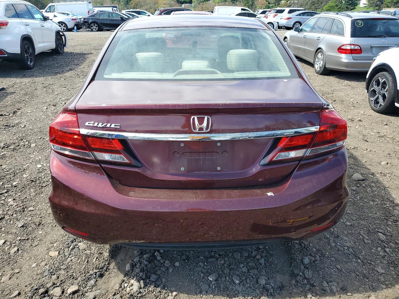 2013 Honda Civic Ex Maroon vin: 2HGFB2F8XDH526264