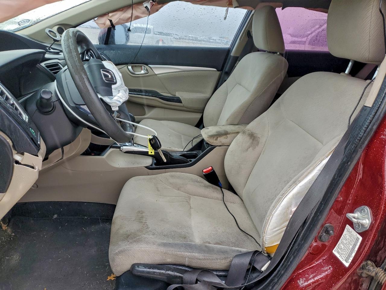 2013 Honda Civic Ex Maroon vin: 2HGFB2F8XDH535871