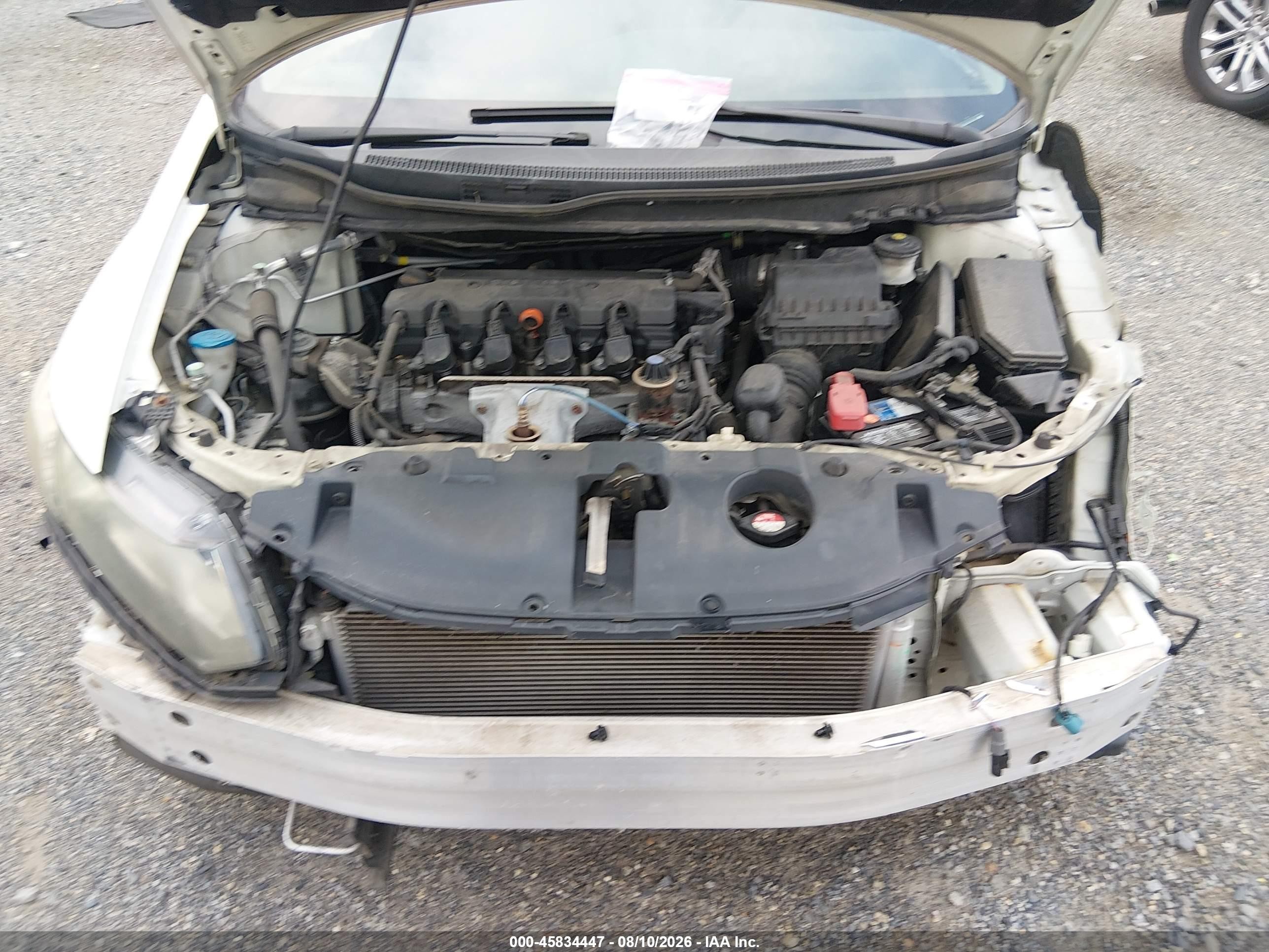 2013 Honda Civic Ex White vin: 2HGFB2F8XDH537541