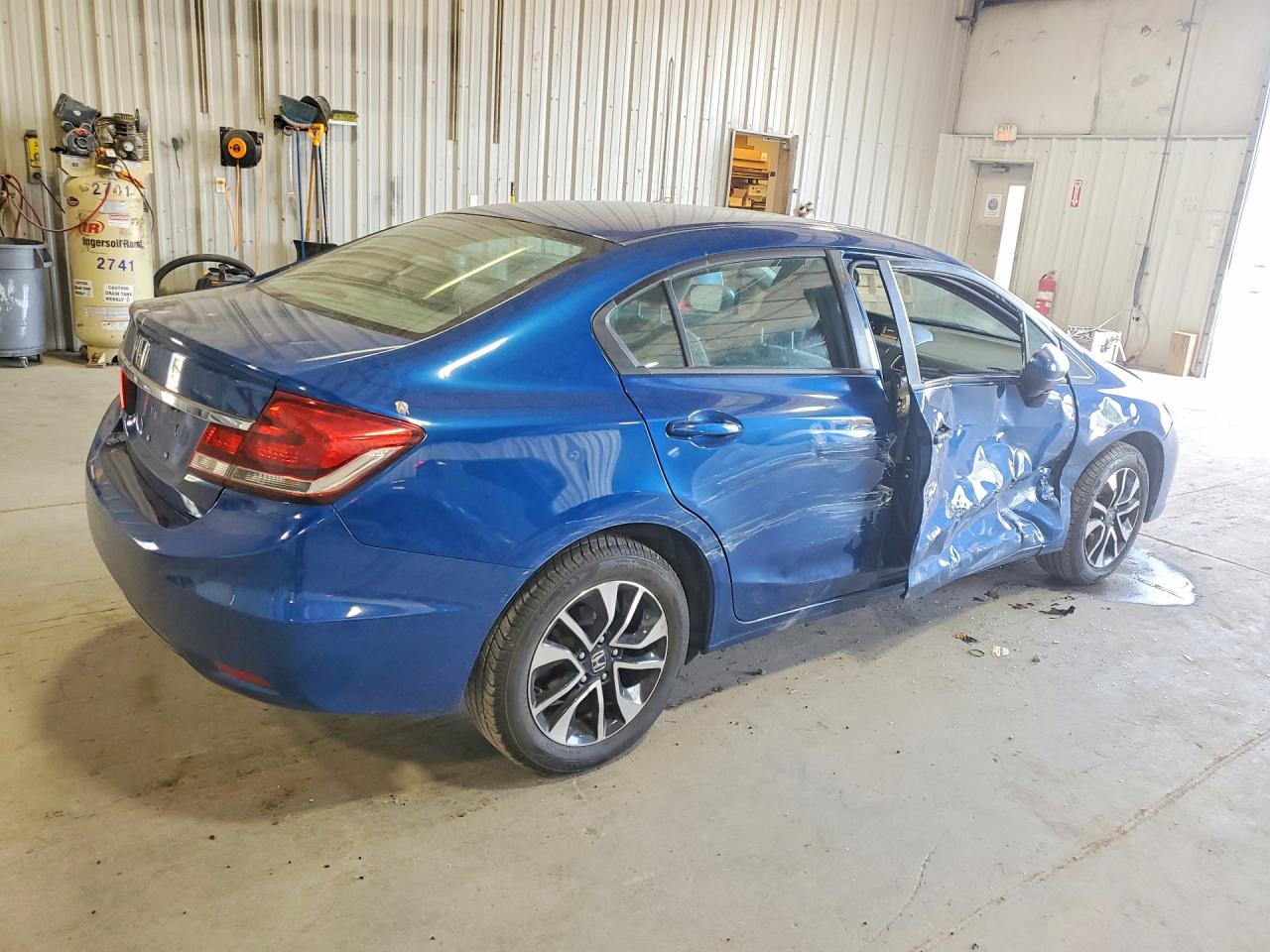 2015 Honda Civic Ex Синий vin: 2HGFB2F8XFH506096