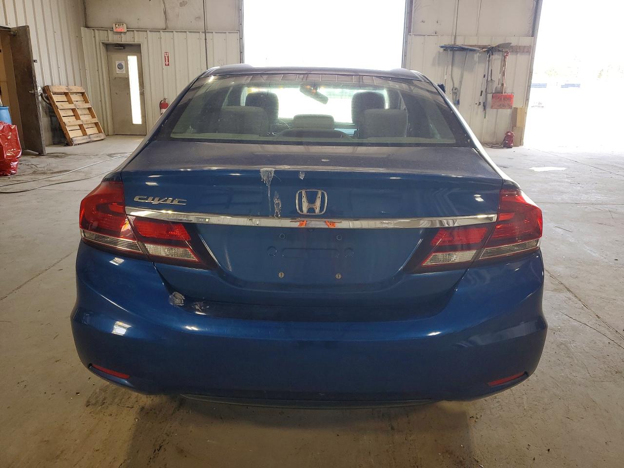 2015 Honda Civic Ex Синий vin: 2HGFB2F8XFH506096