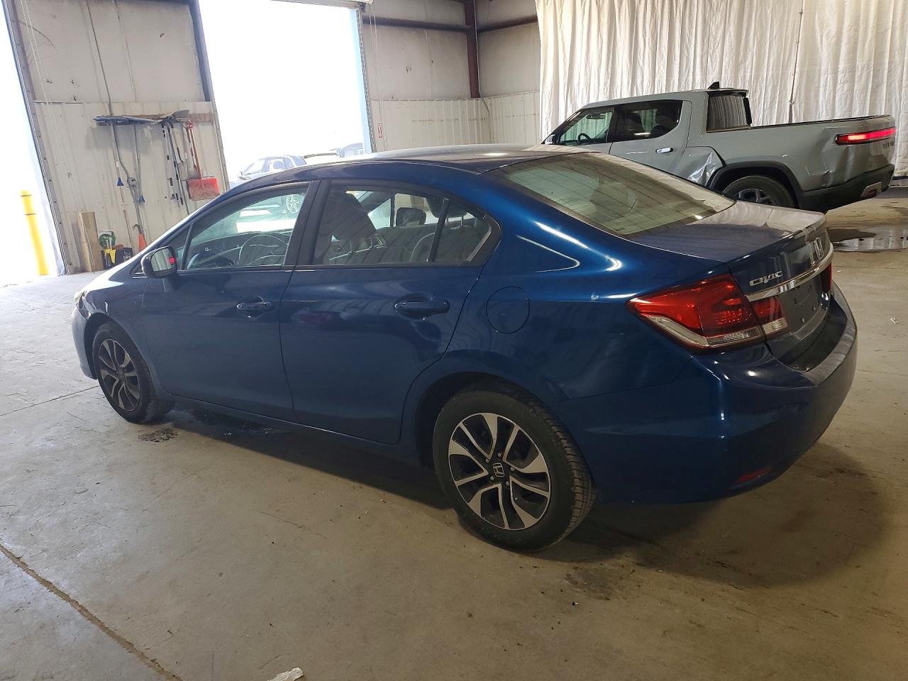 2015 Honda Civic Ex Синий vin: 2HGFB2F8XFH506096