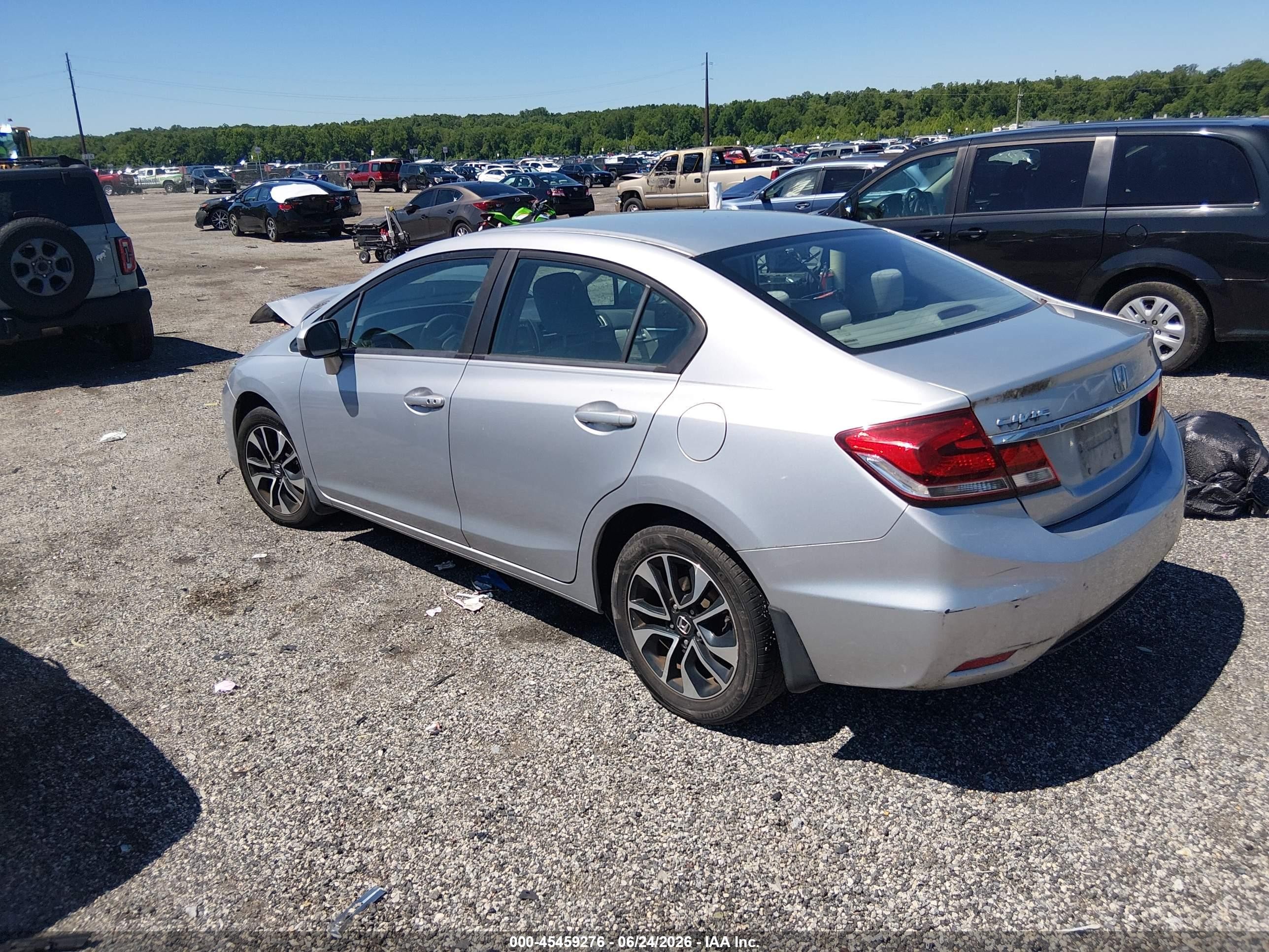 2015 Honda Civic Ex Silver vin: 2HGFB2F8XFH564354