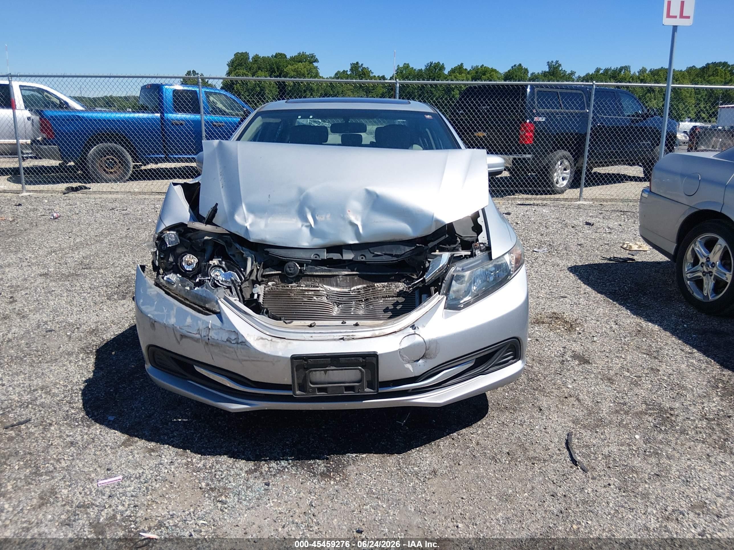 2015 Honda Civic Ex Silver vin: 2HGFB2F8XFH564354
