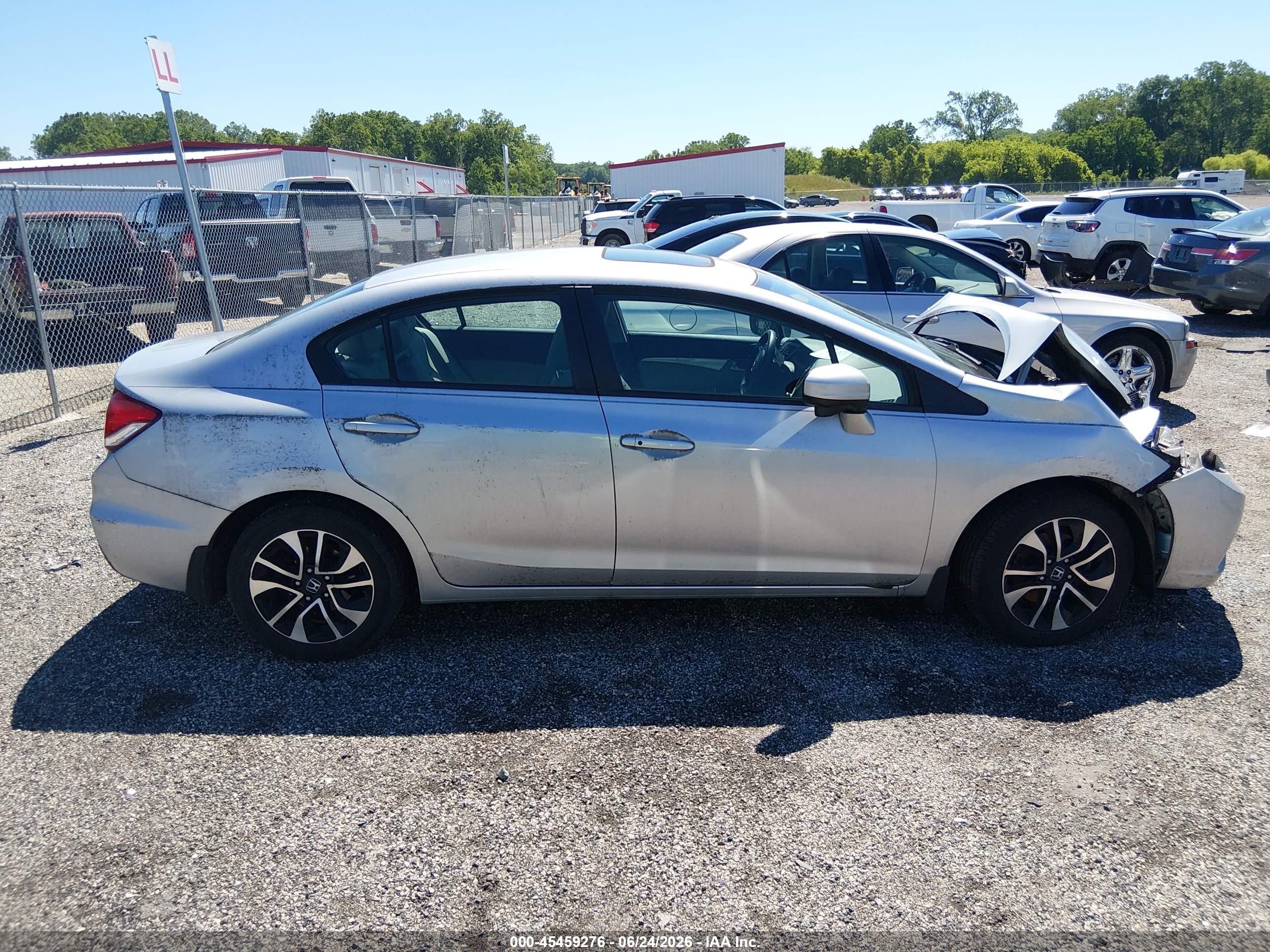 2015 Honda Civic Ex Silver vin: 2HGFB2F8XFH564354