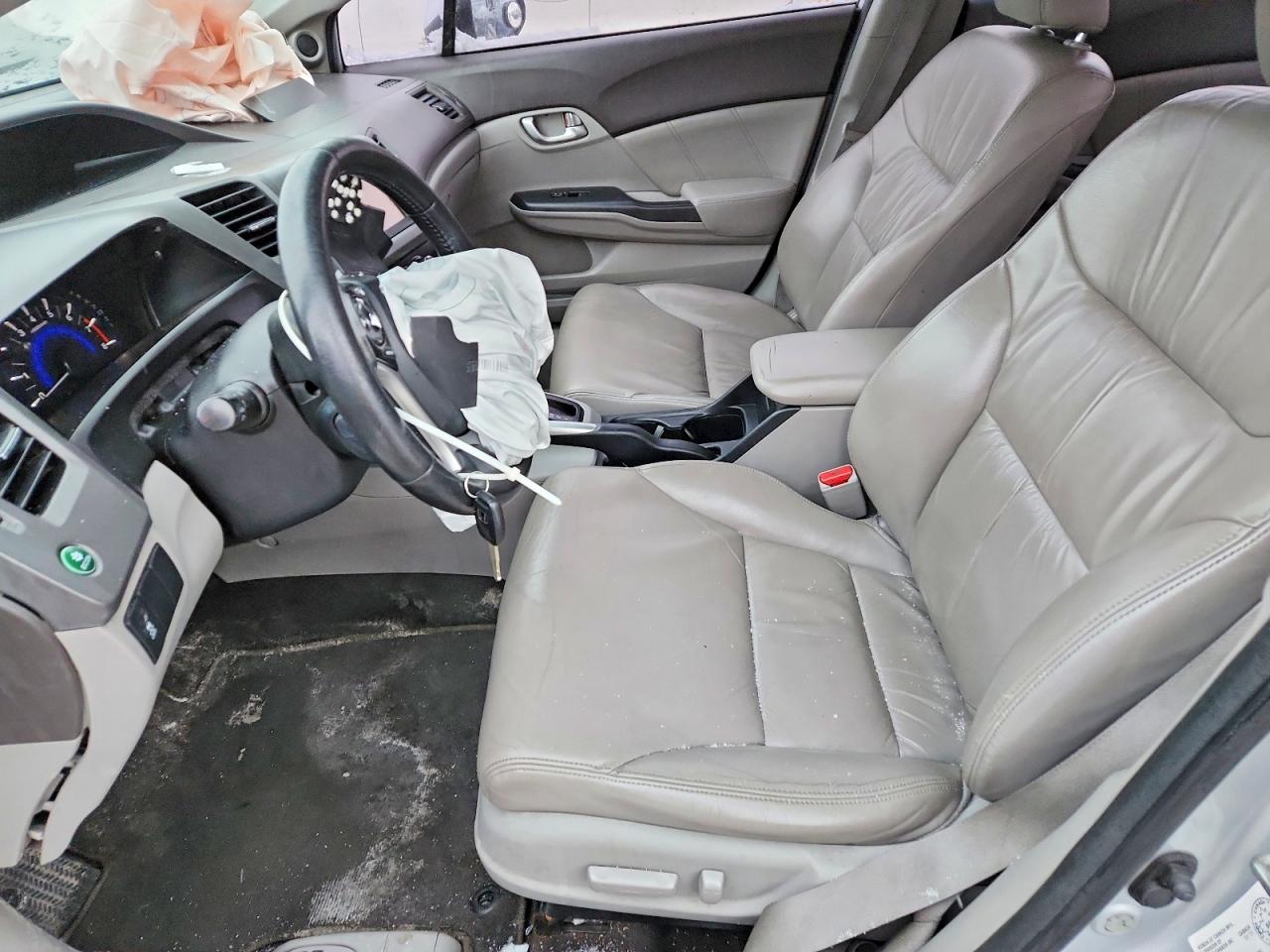 2012 Honda Civic Exl Silver vin: 2HGFB2F90CH017212