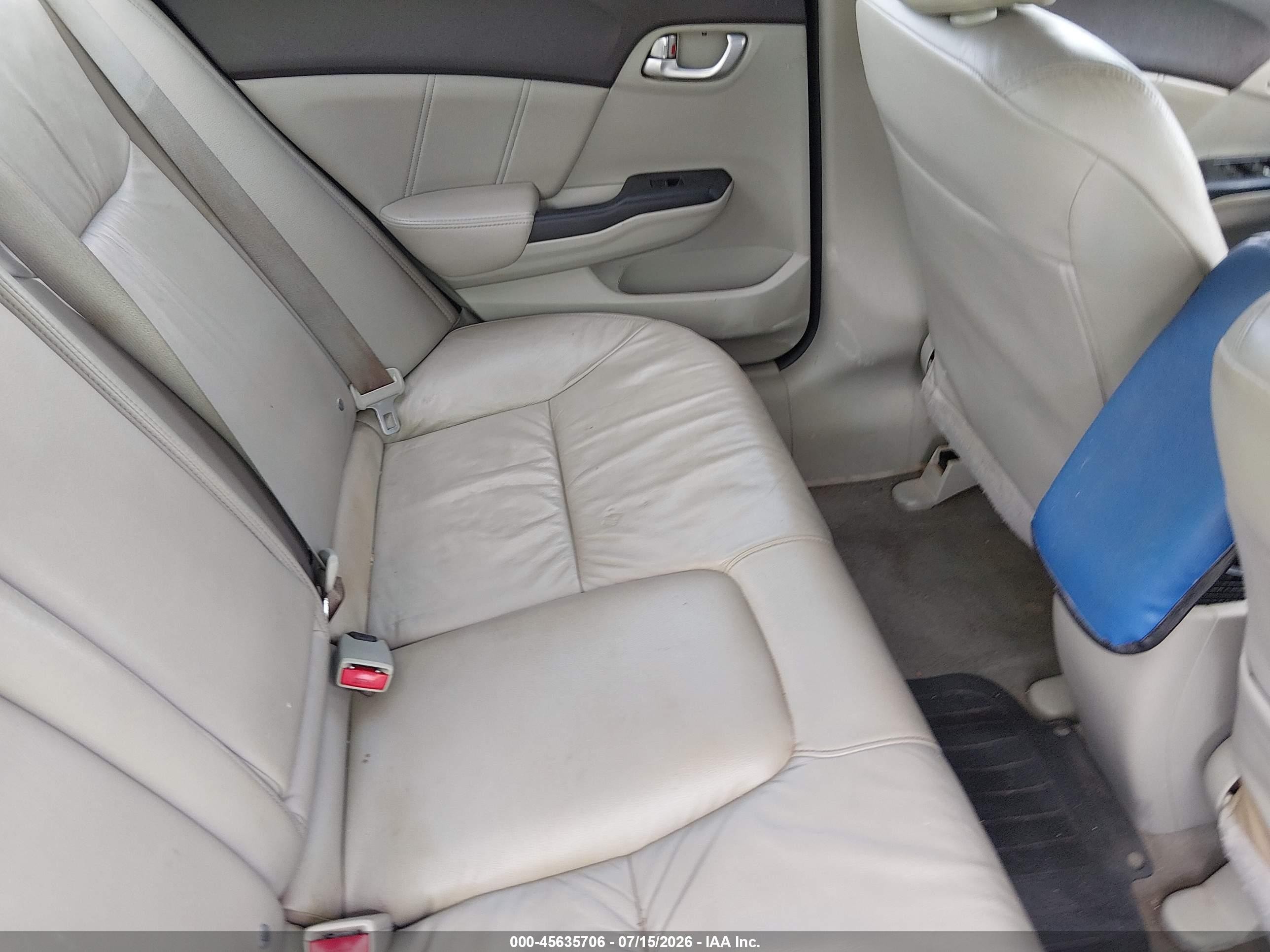2012 Honda Civic Sdn Ex-l White vin: 2HGFB2F90CH532534
