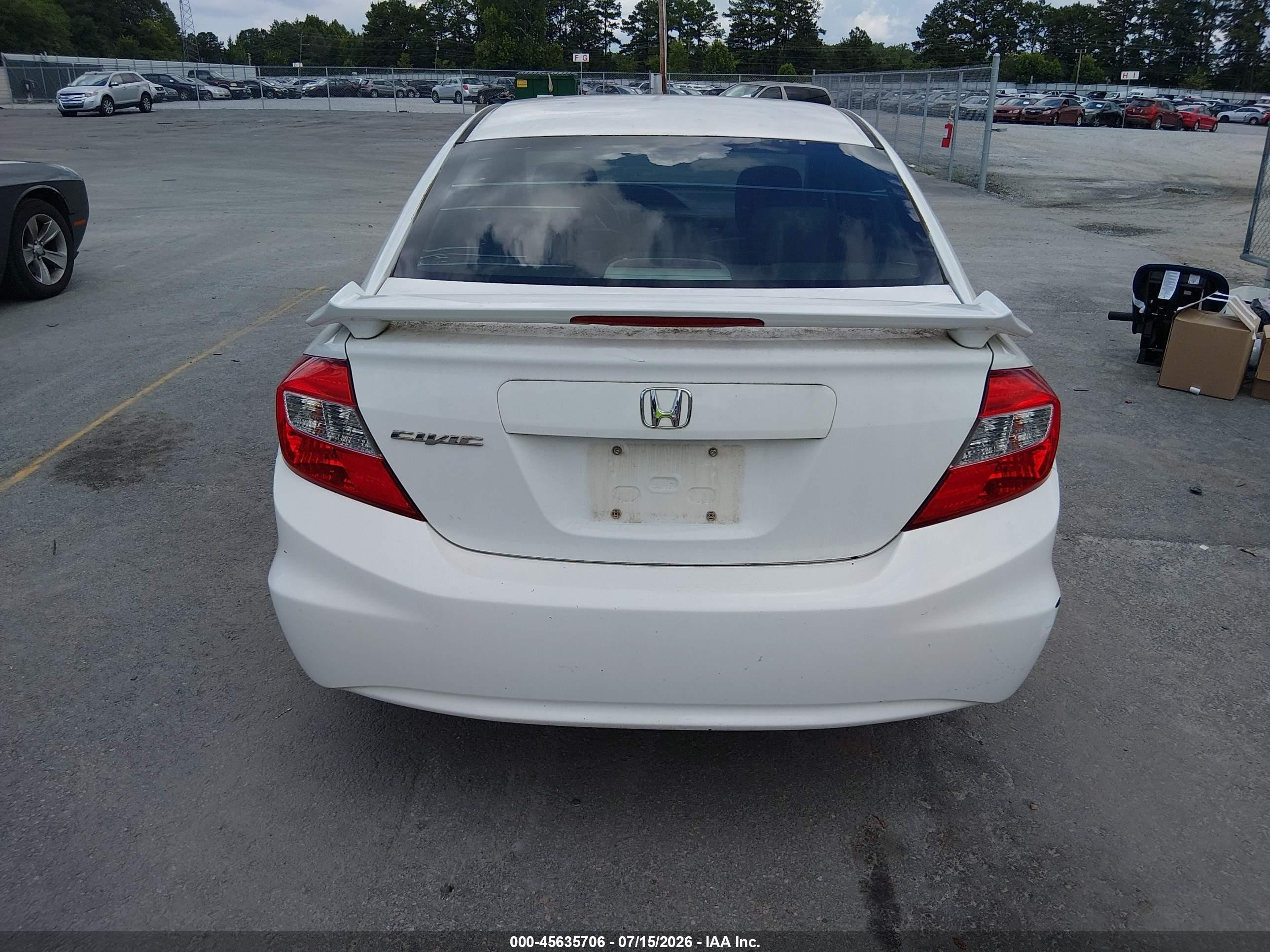 2012 Honda Civic Sdn Ex-l White vin: 2HGFB2F90CH532534