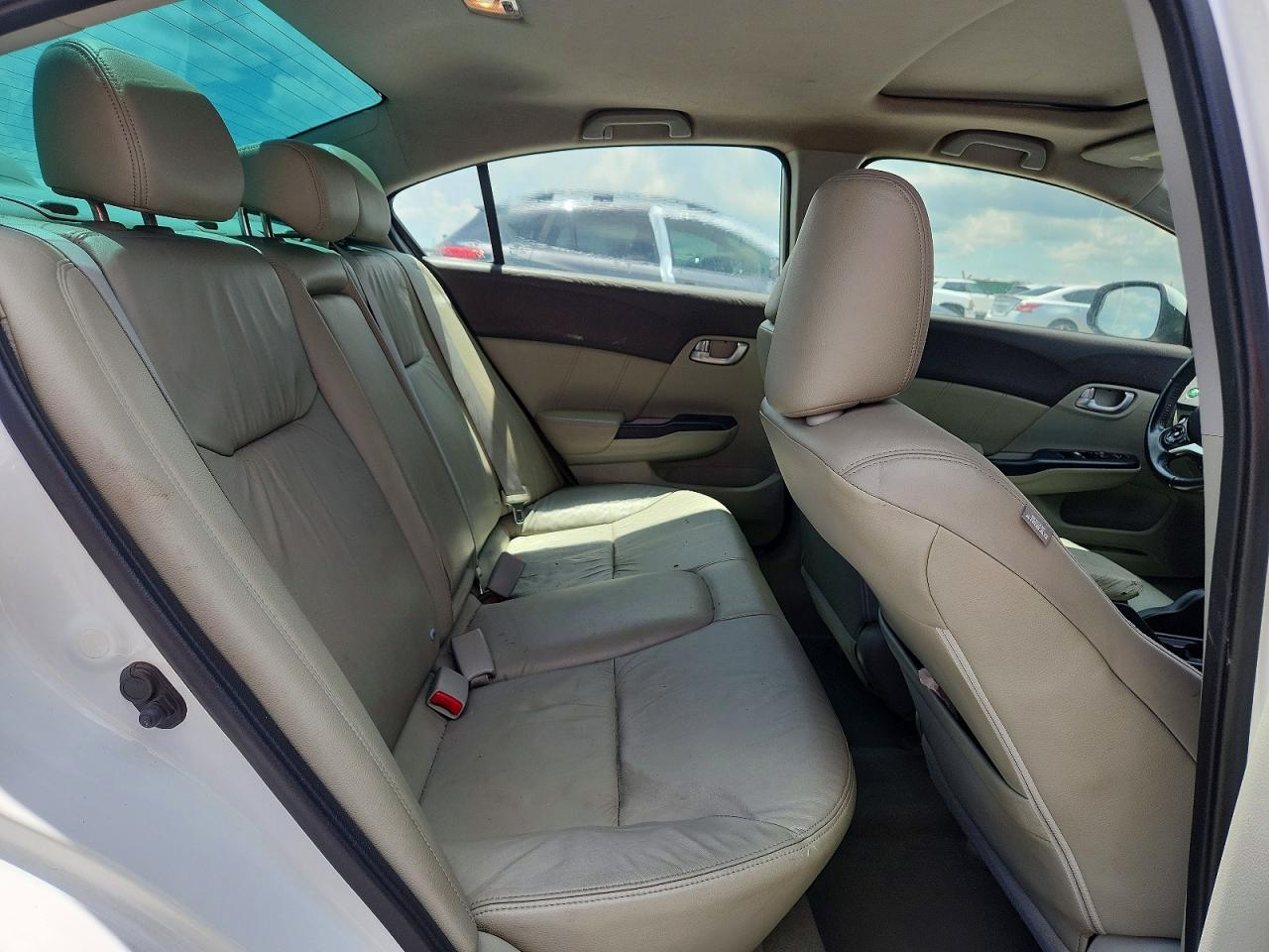 2012 Honda Civic Exl White vin: 2HGFB2F90CH545736