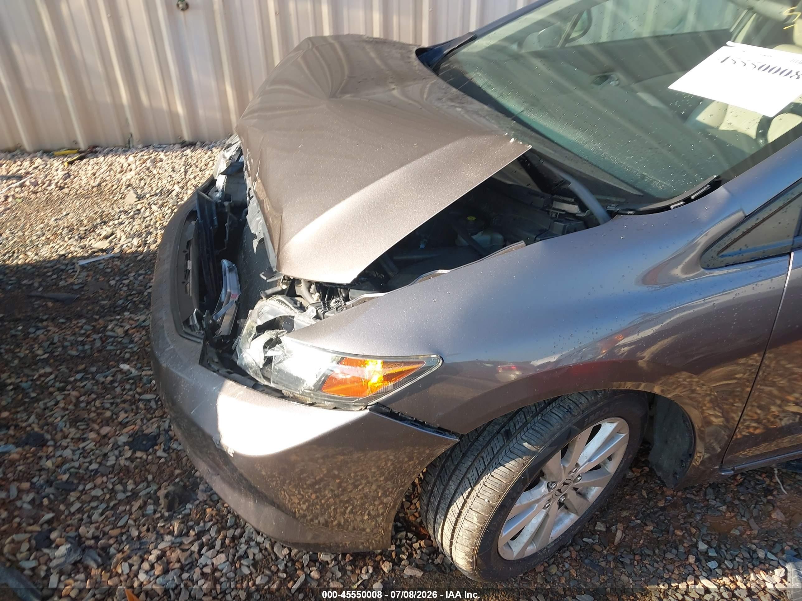 2012 Honda Civic Ex-l Серый vin: 2HGFB2F90CH550287