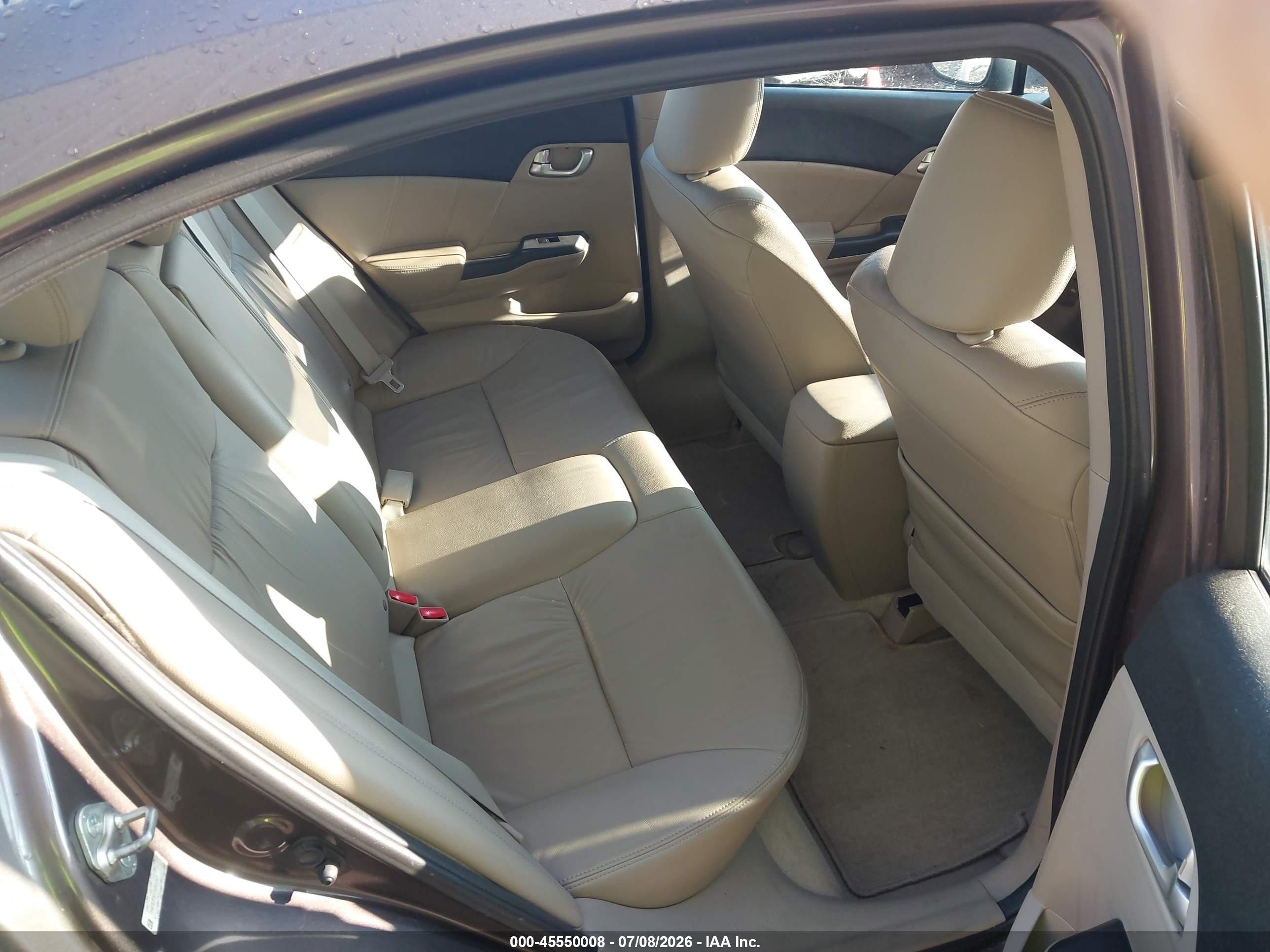 2012 Honda Civic Ex-l Серый vin: 2HGFB2F90CH550287