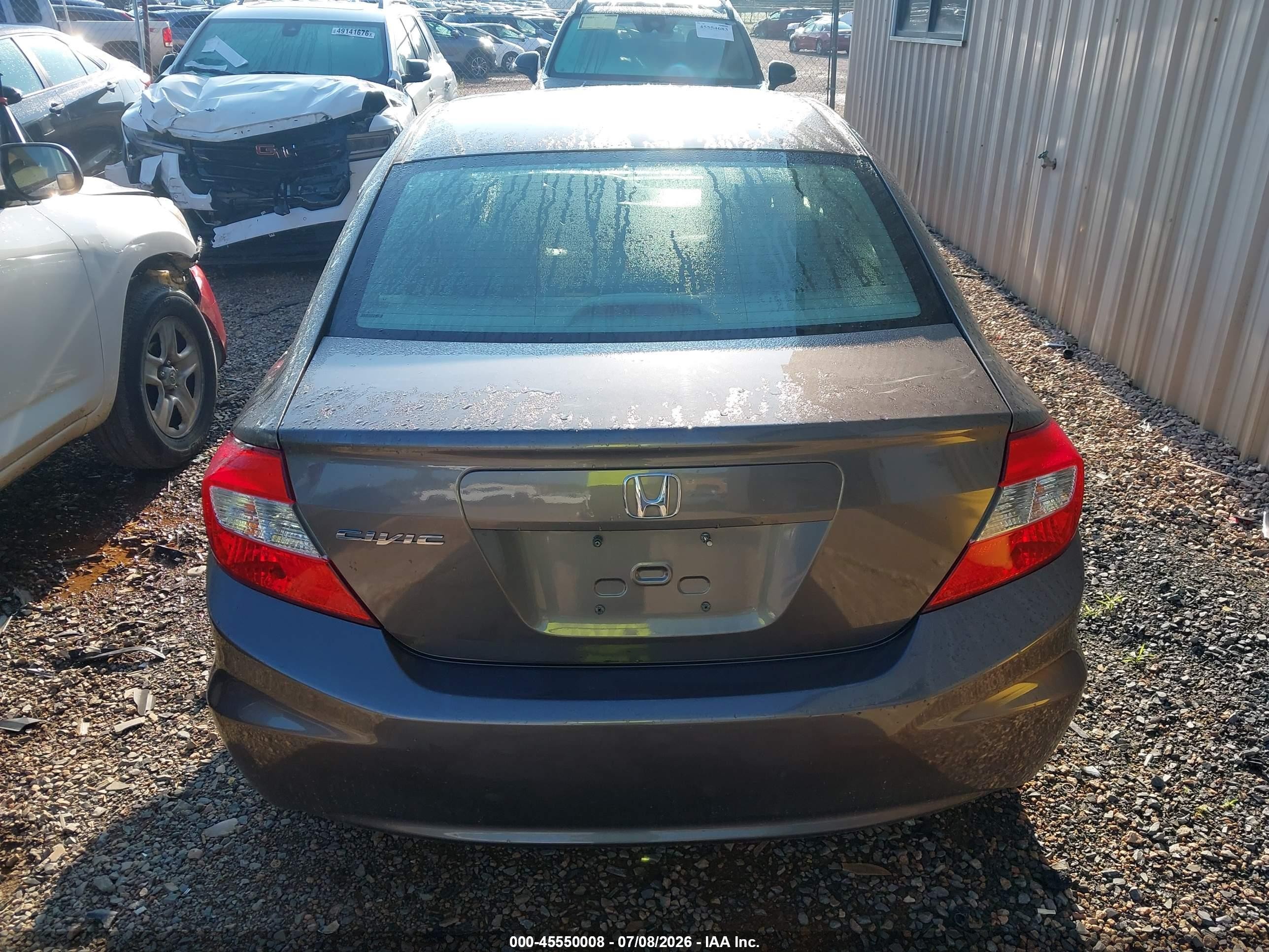 2012 Honda Civic Ex-l Серый vin: 2HGFB2F90CH550287