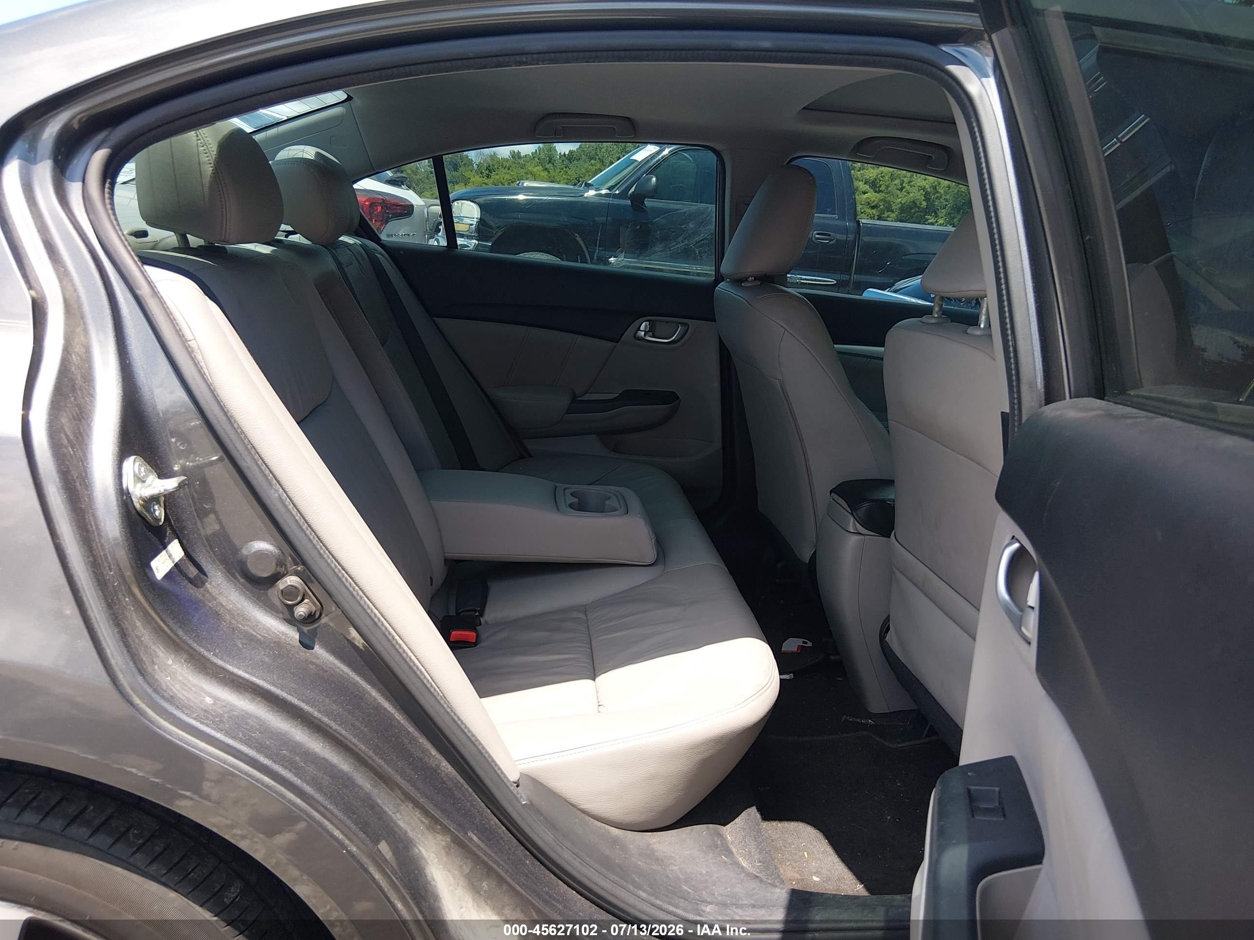 2013 Honda Civic Ex-l Gray vin: 2HGFB2F90DH515363