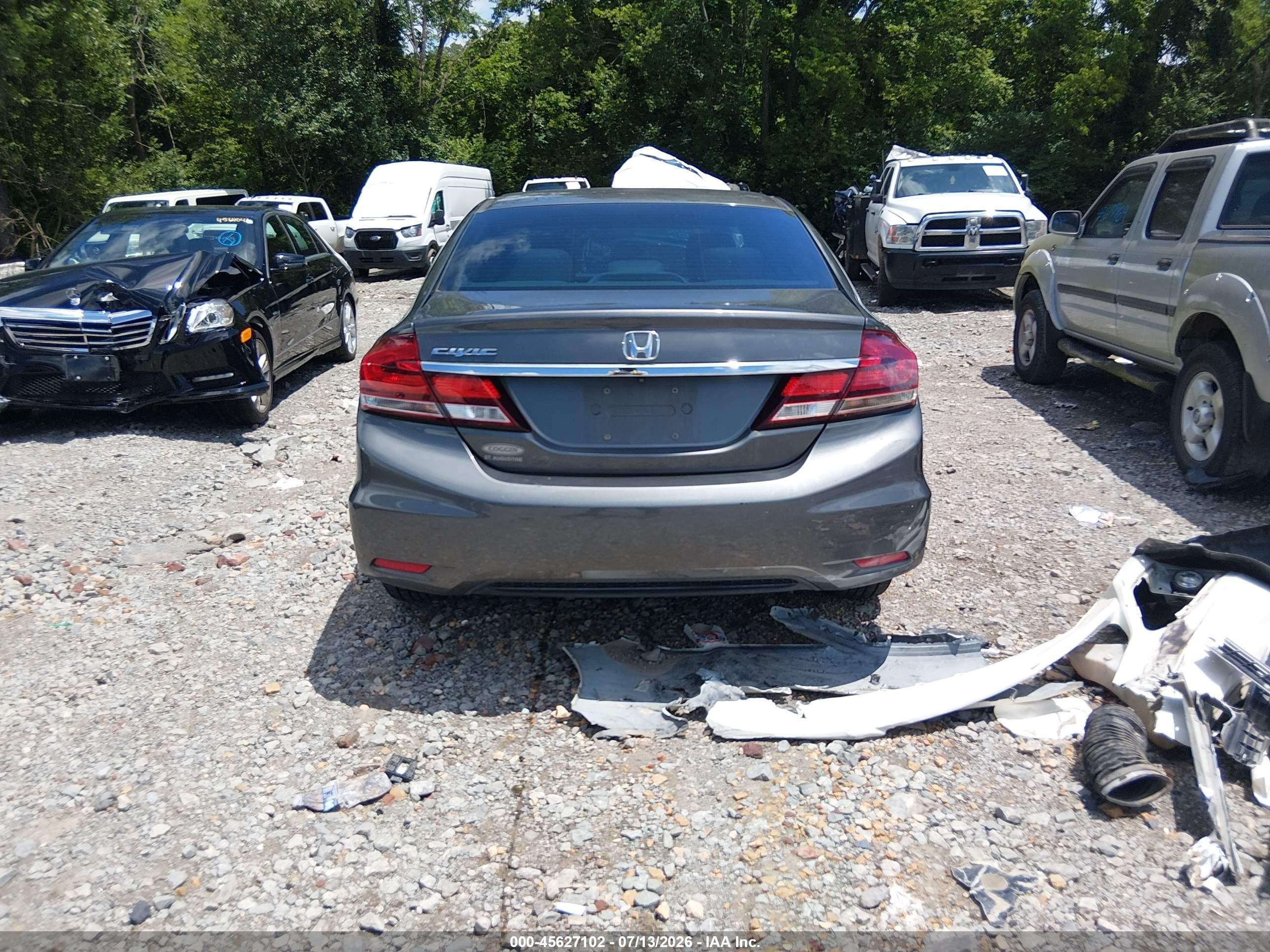 2013 Honda Civic Ex-l Gray vin: 2HGFB2F90DH515363