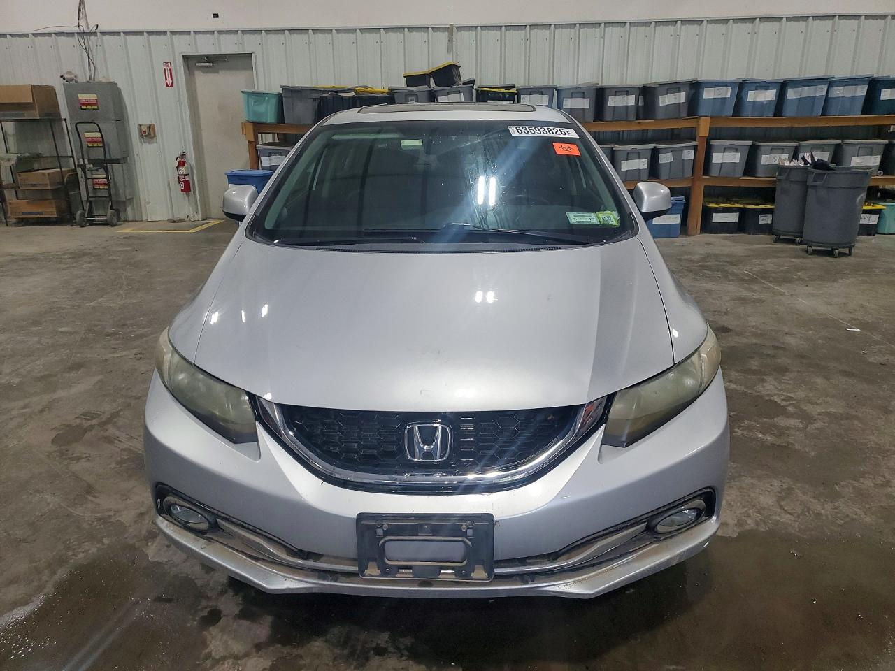 2013 Honda Civic Exl Silver vin: 2HGFB2F90DH533670